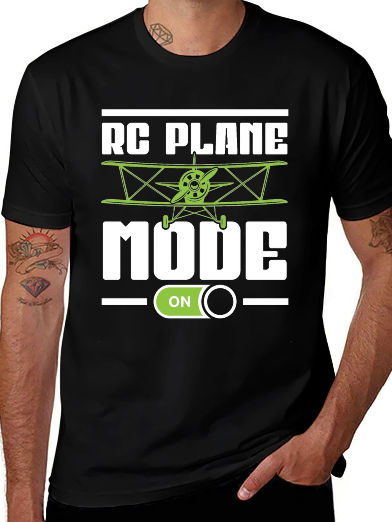 RC Plane Mode ON Graphic T-Shirt