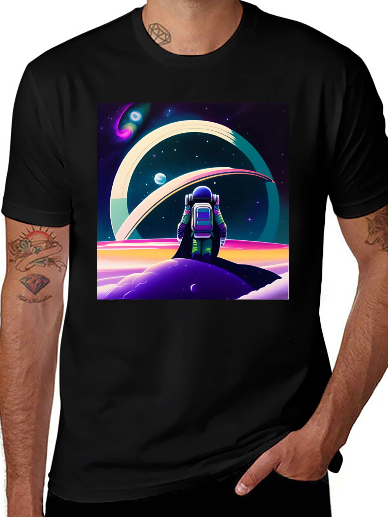 Variant 14 of Astronaut Outer Space T-Shirt - Graphic Tee