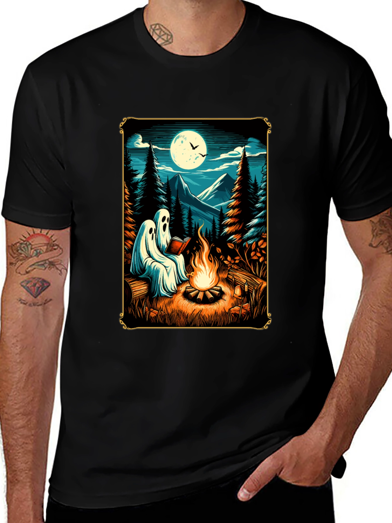 Variant 11 of Ghostly Campfire Story T-Shirt