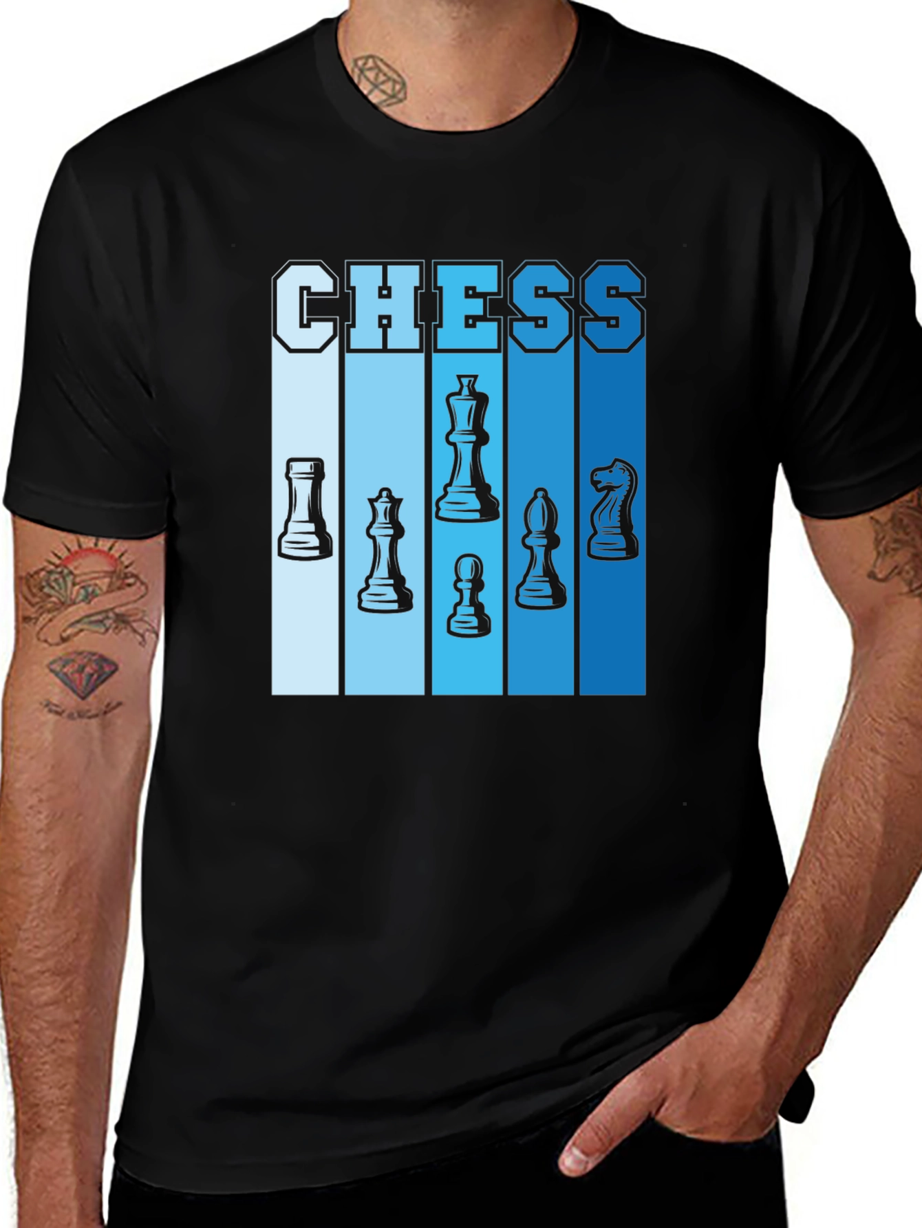 Variant 21 of Chess Piece Graphic Tee - Stylish Casual Wear