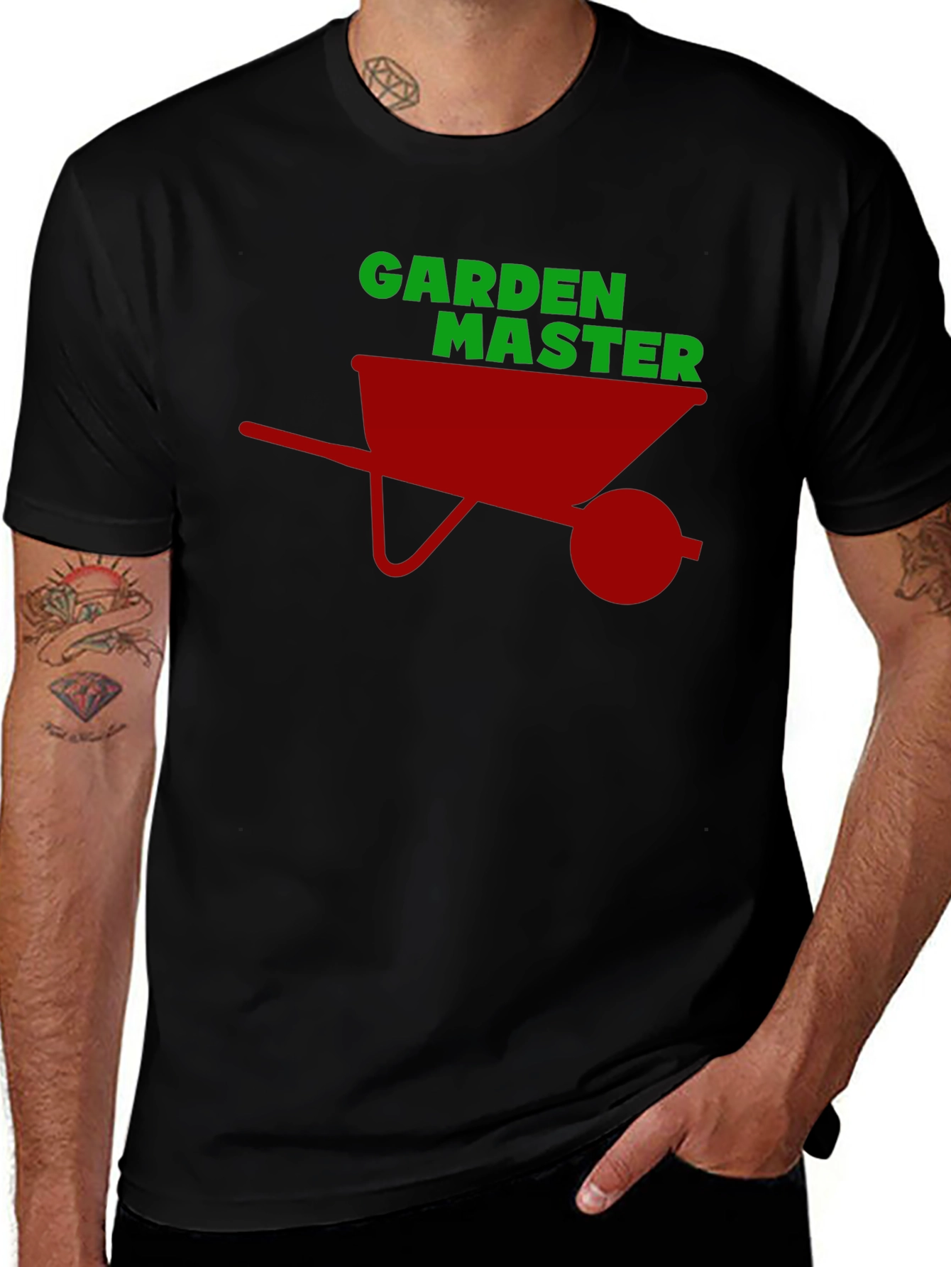 Variant 13 of Garden Master Tee - Wheelbarrow Design
