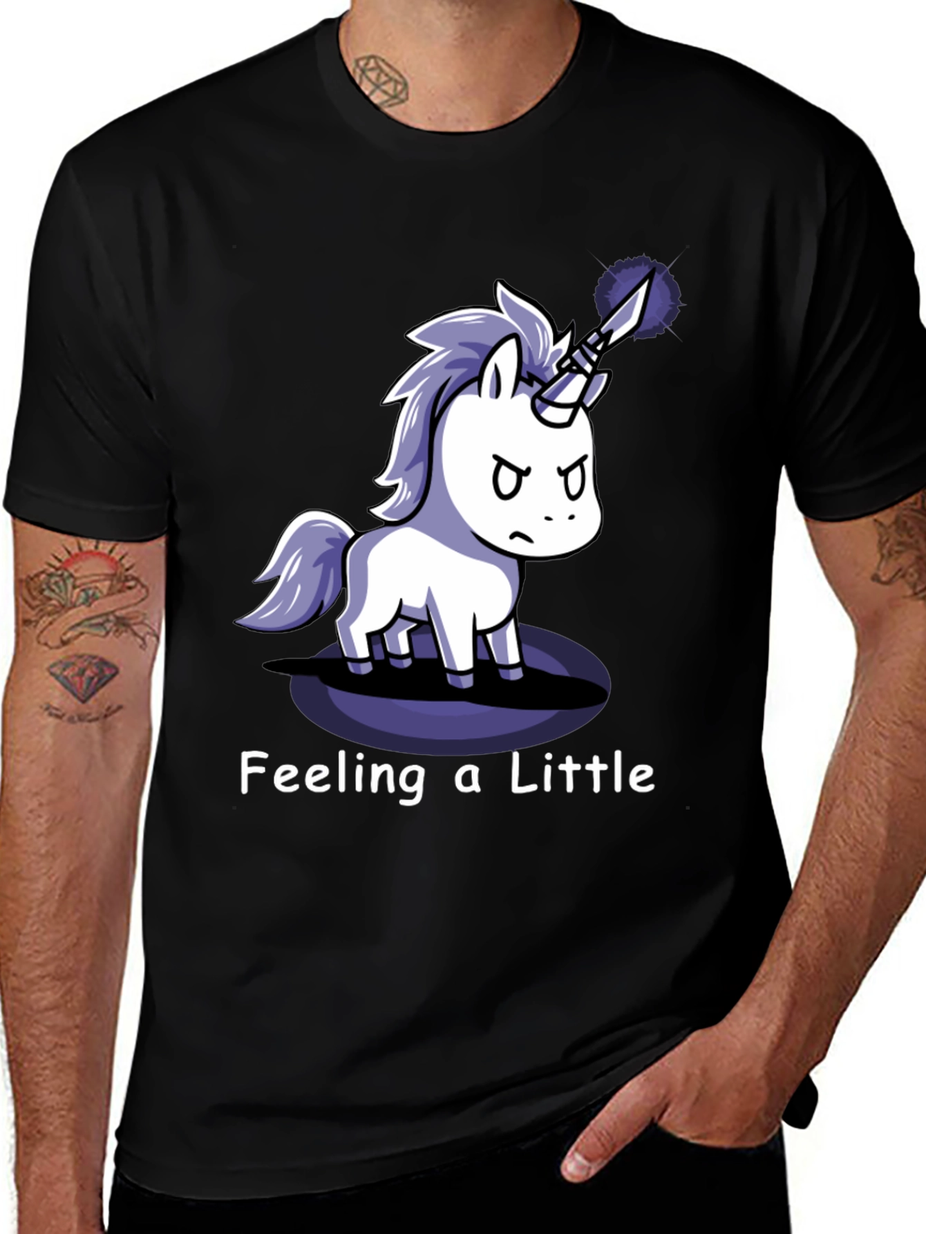 Variant 4 of Feeling a Little Stab-by Unicorn T-Shirt