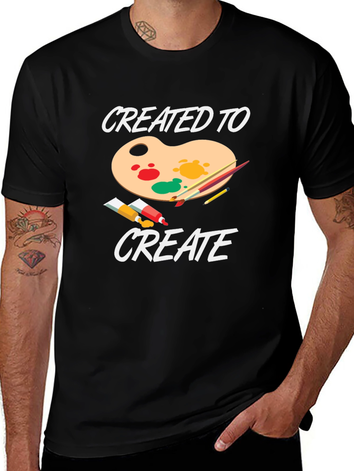 Variant 9 of Created to Create Artist T-Shirt