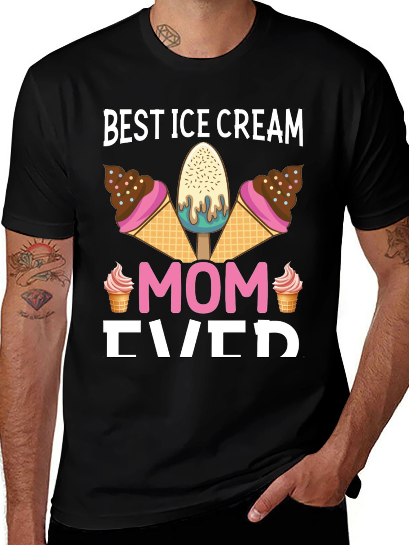 Variant 15 of Best Ice Cream Mom Ever Graphic T-Shirt