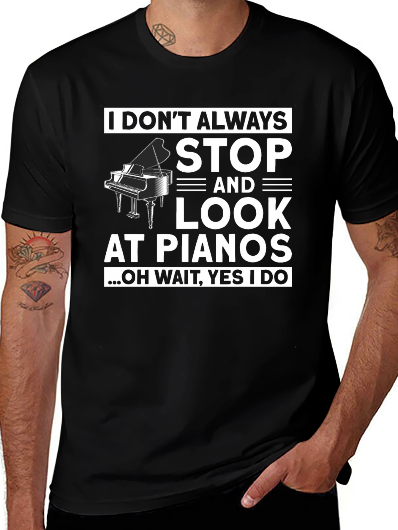 Variant 25 of Funny Piano Lover T-Shirt