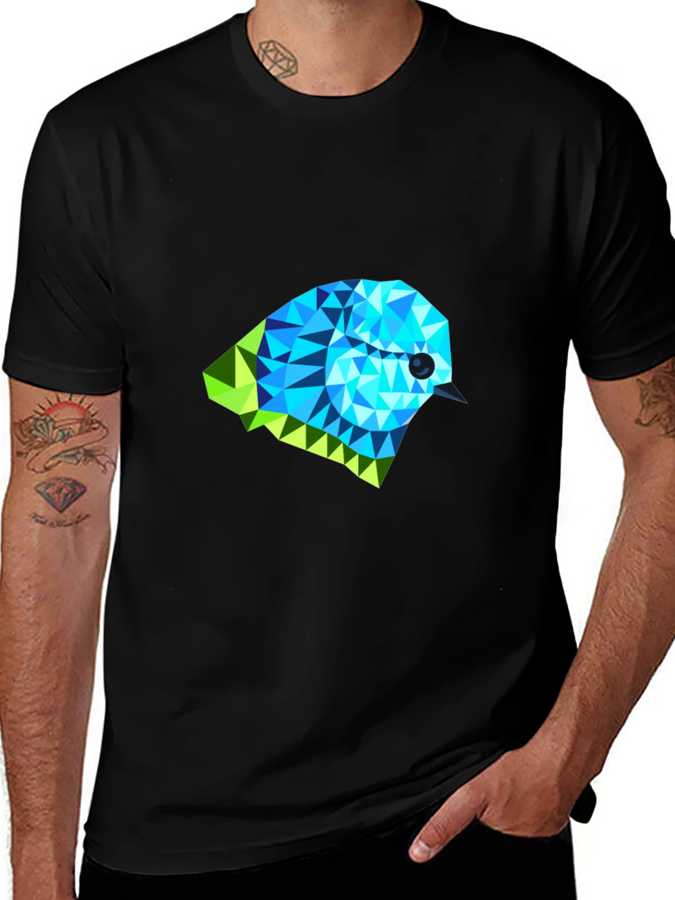 Variant 12 of Geometric Bird T-Shirt
