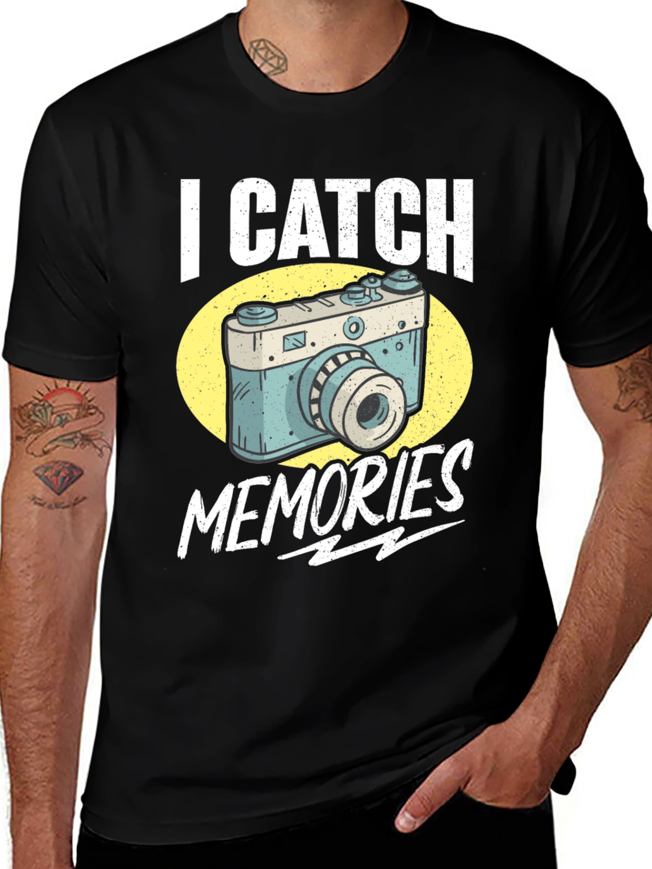 Variant 12 of I Catch Memories Camera Graphic Tee