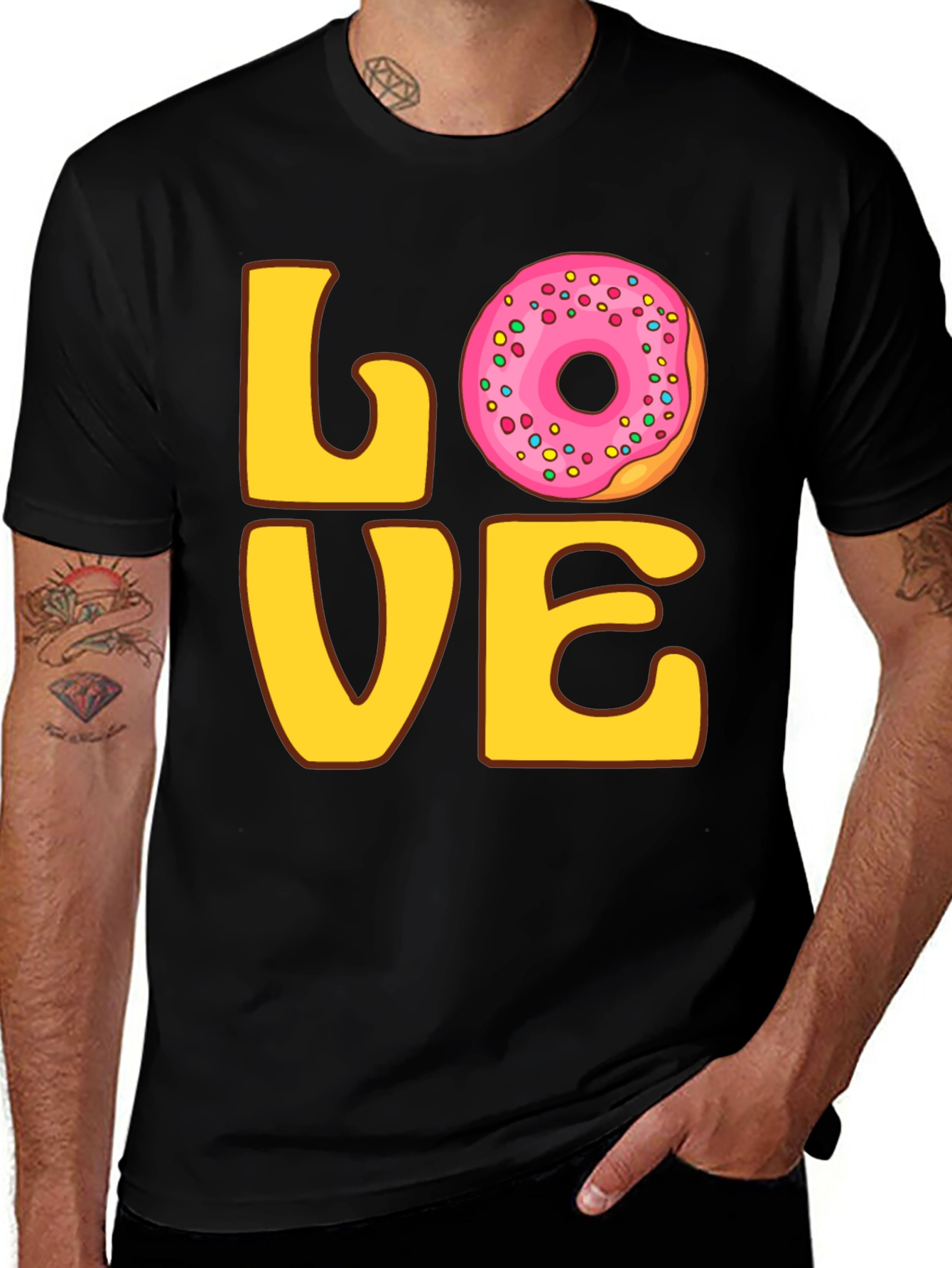 Variant 23 of Love Donut Graphic T-Shirt - Casual Wear