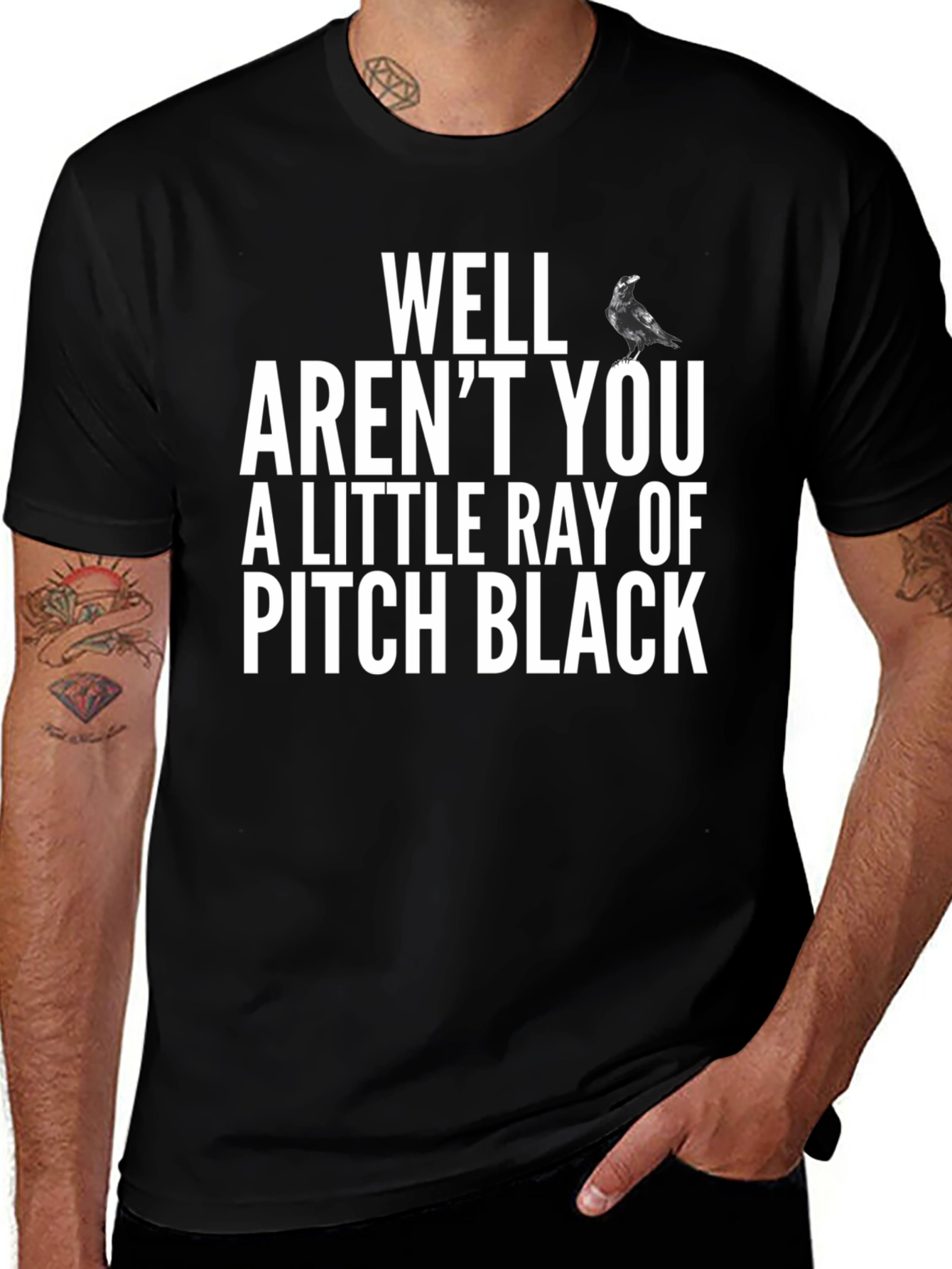 Variant 27 of Well Aren't You a Little Ray of Pitch Black T-Shirt