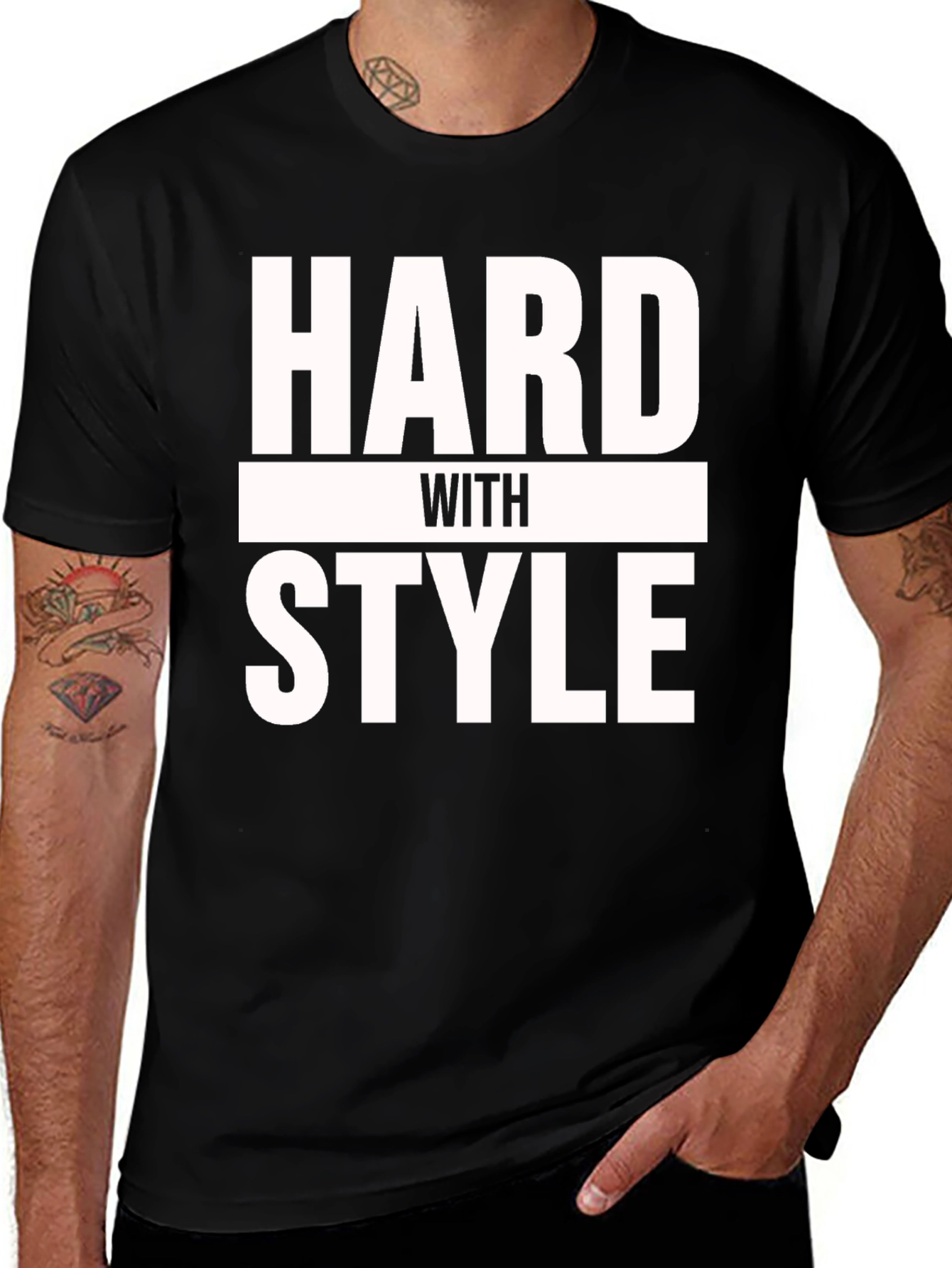 Variant 7 of Hard with Style Black T-Shirt