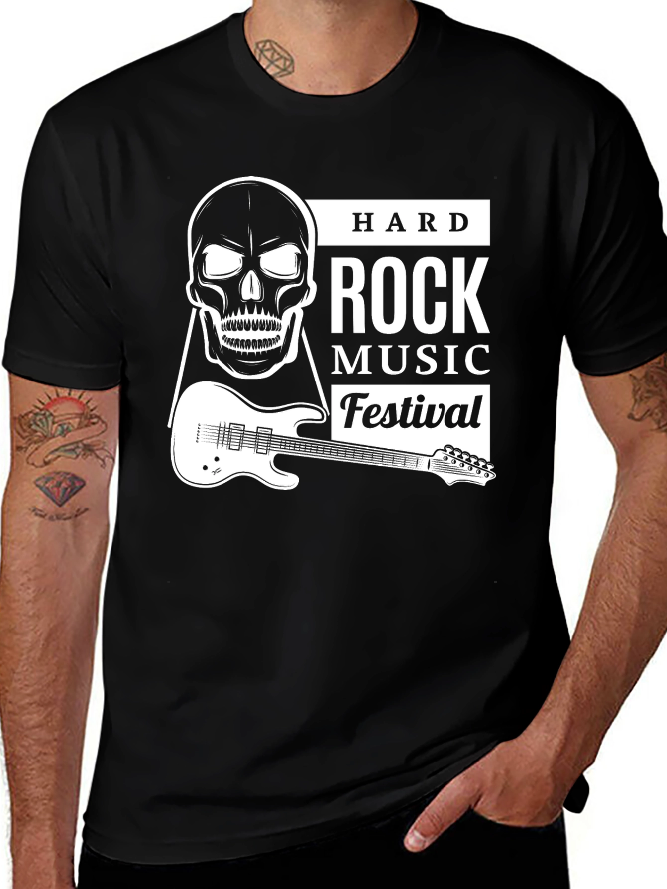 Hard Rock Music Festival Graphic T-Shirt