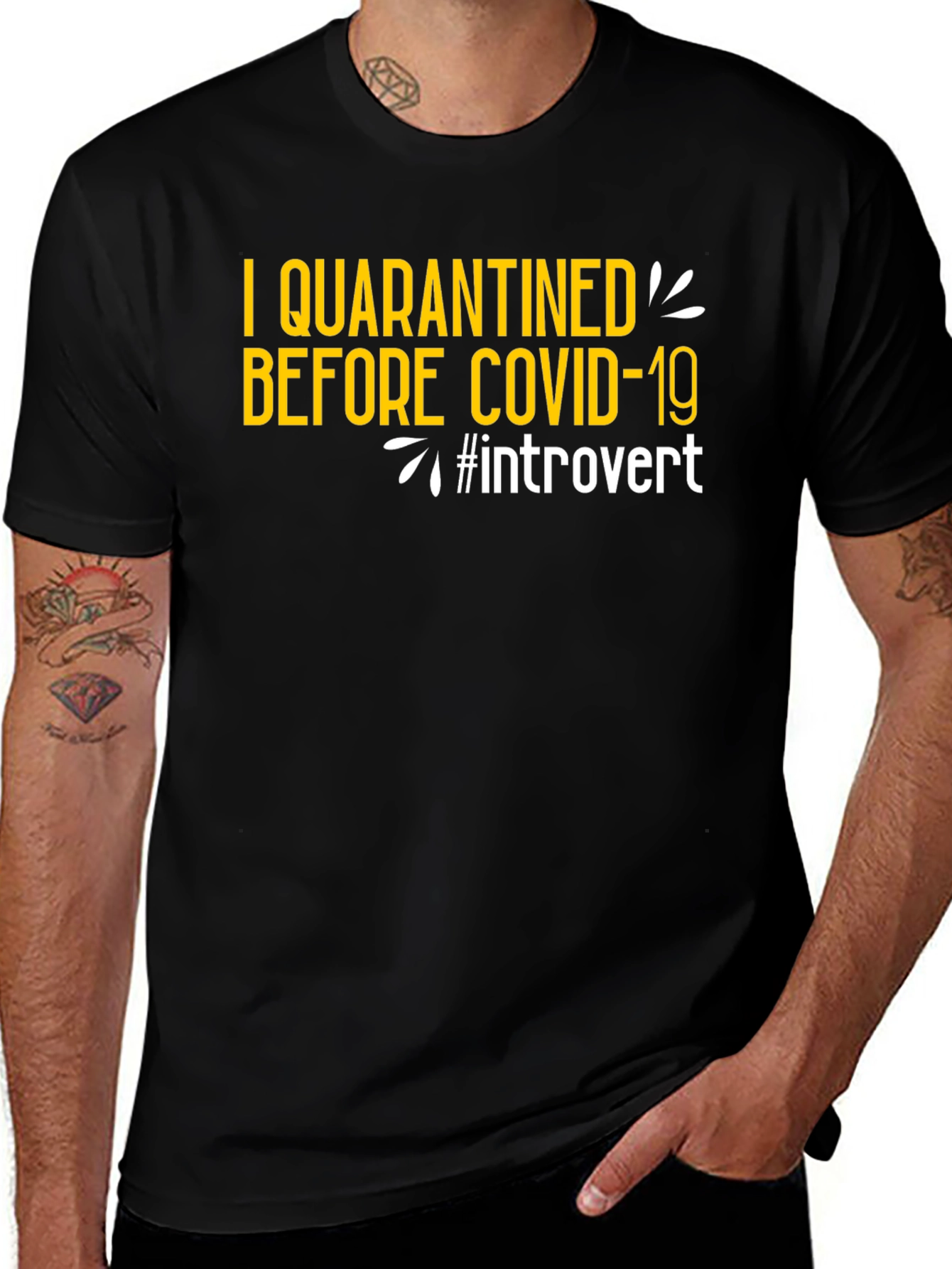 Variant 30 of Introvert Quarantine T-Shirt: Anti-Social Style
