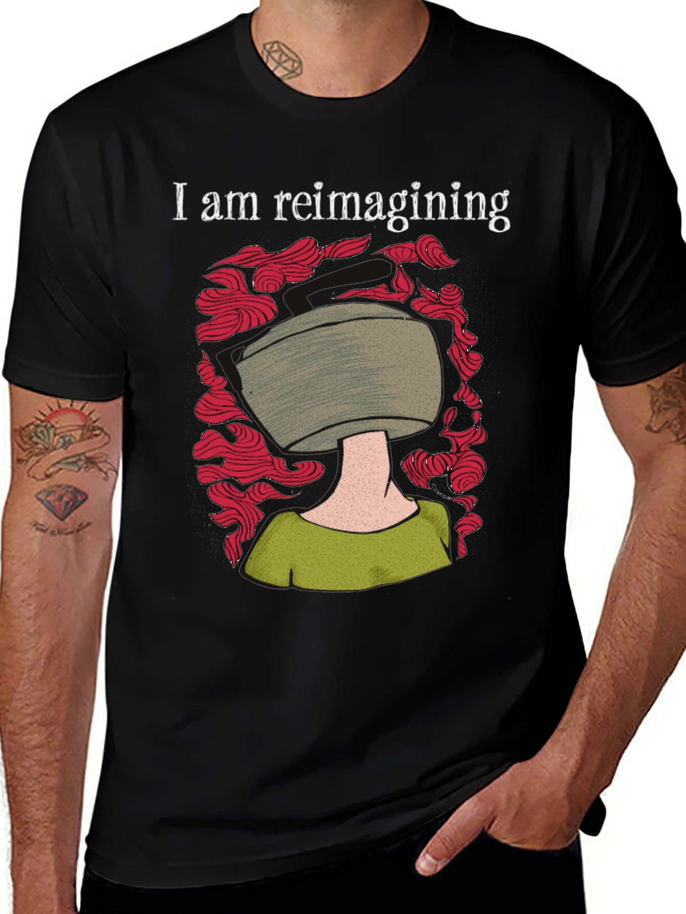 Variant 19 of I am Reimagining T-Shirt - Artistic Design