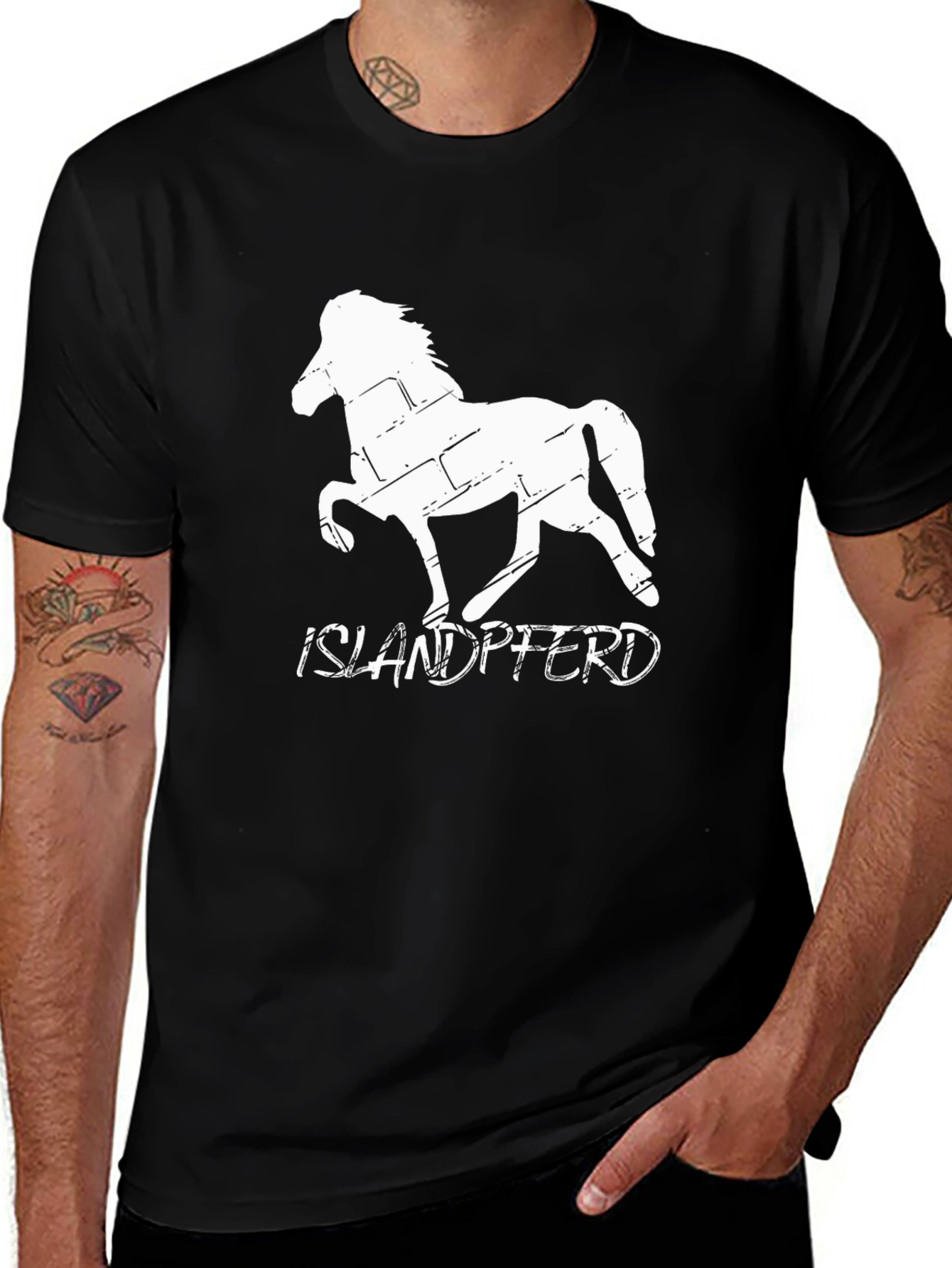 Islandpferd T-Shirt - Brick Horse Design