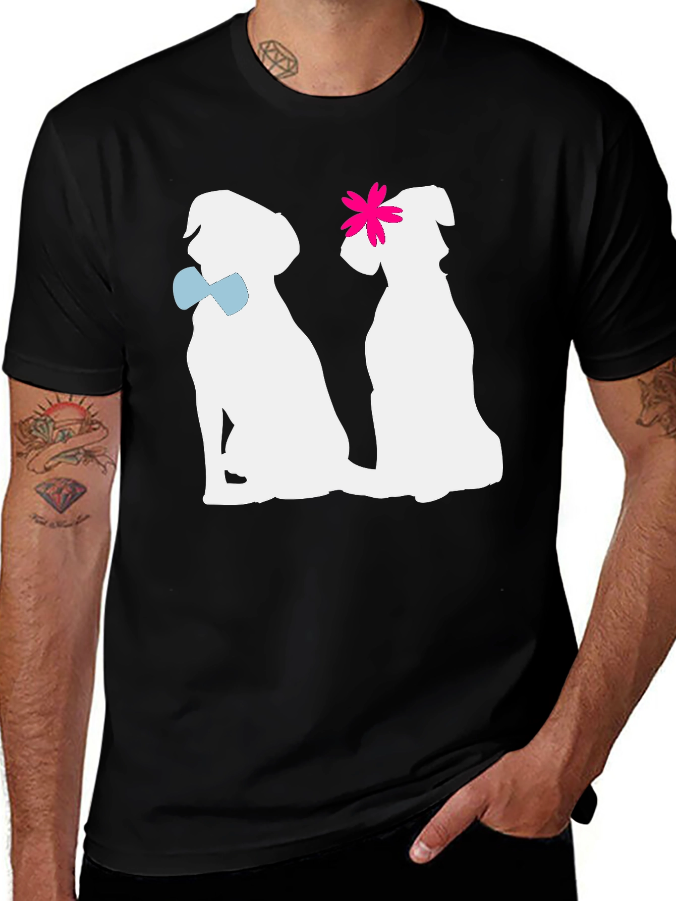 Variant 25 of Couple Dogs Graphic T-Shirt