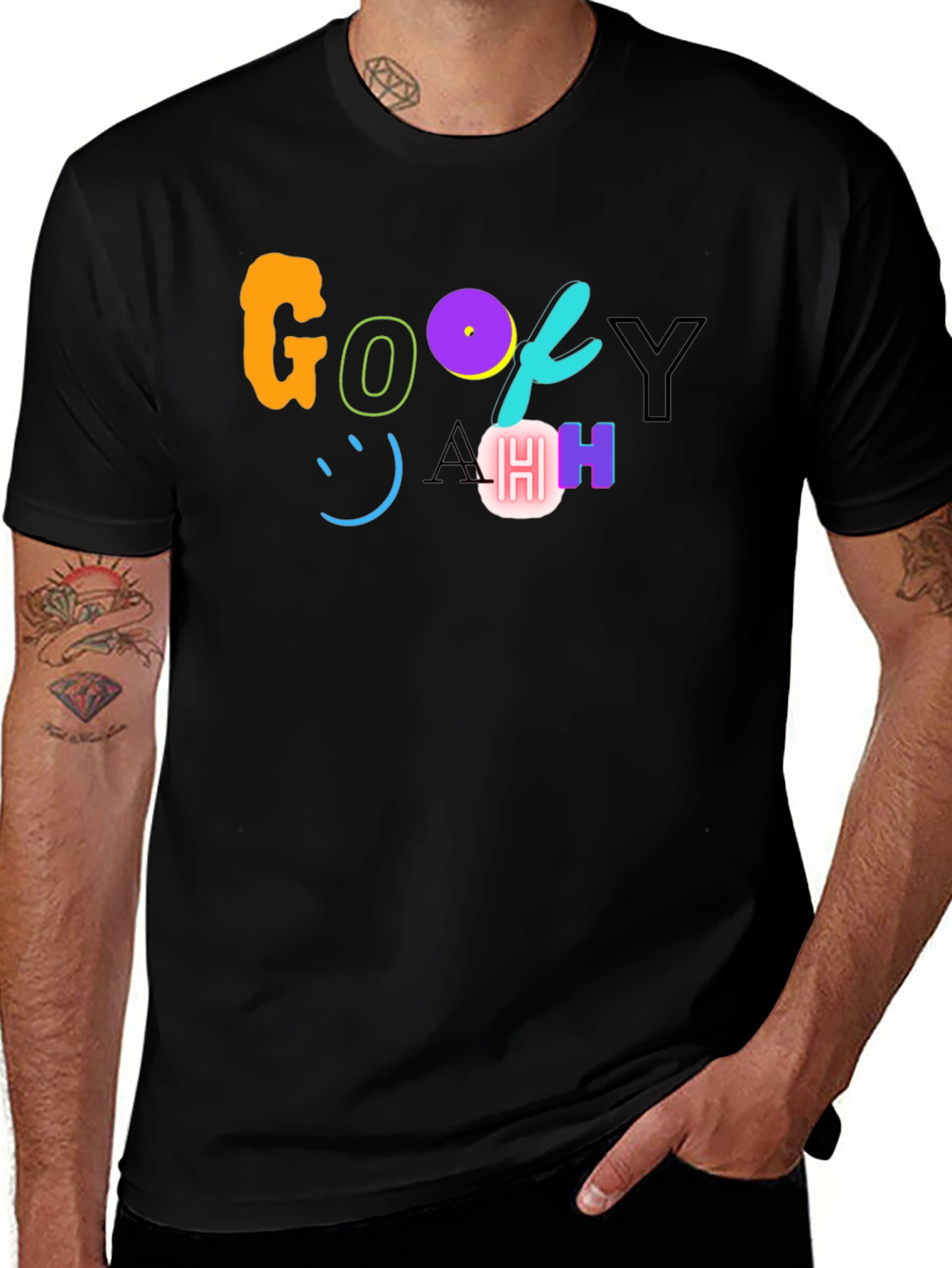 Variant 22 of Goofy AHH! Black Graphic Tee