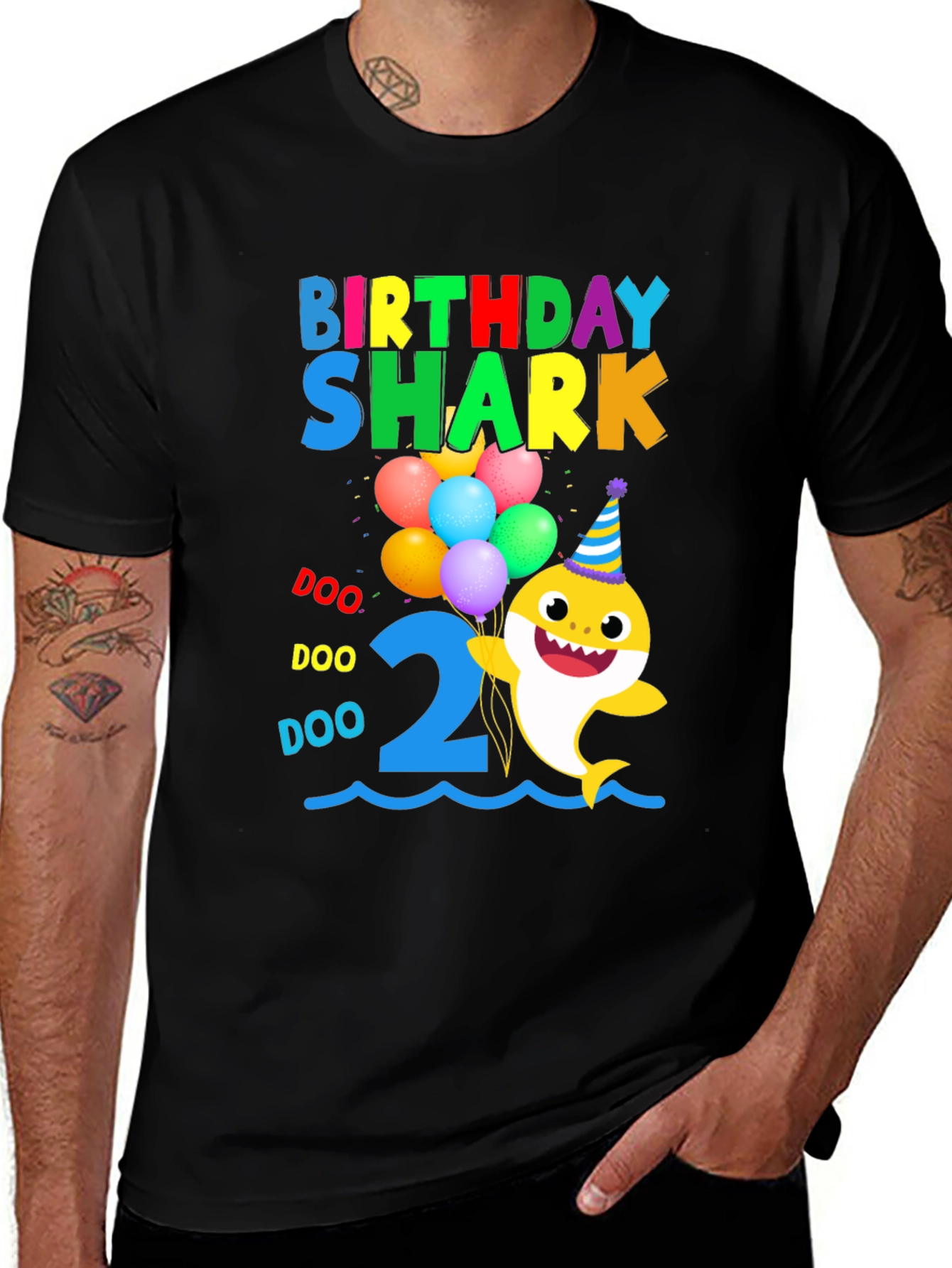 Birthday Shark 2nd Birthday T-Shirt