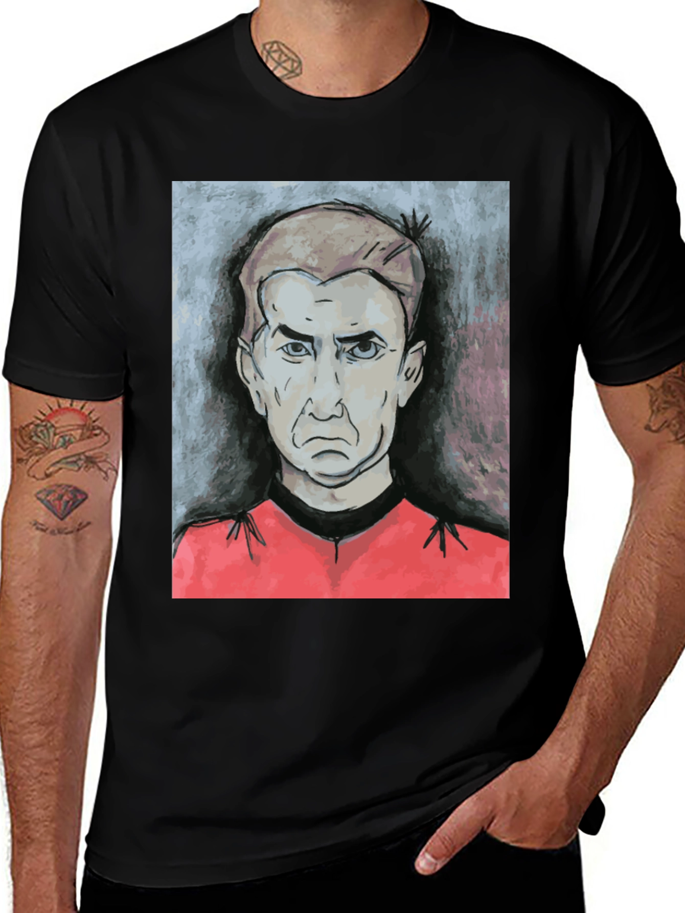 Variant 3 of Vlad Dracula Graphic Tee - Gothic Horror T-Shirt
