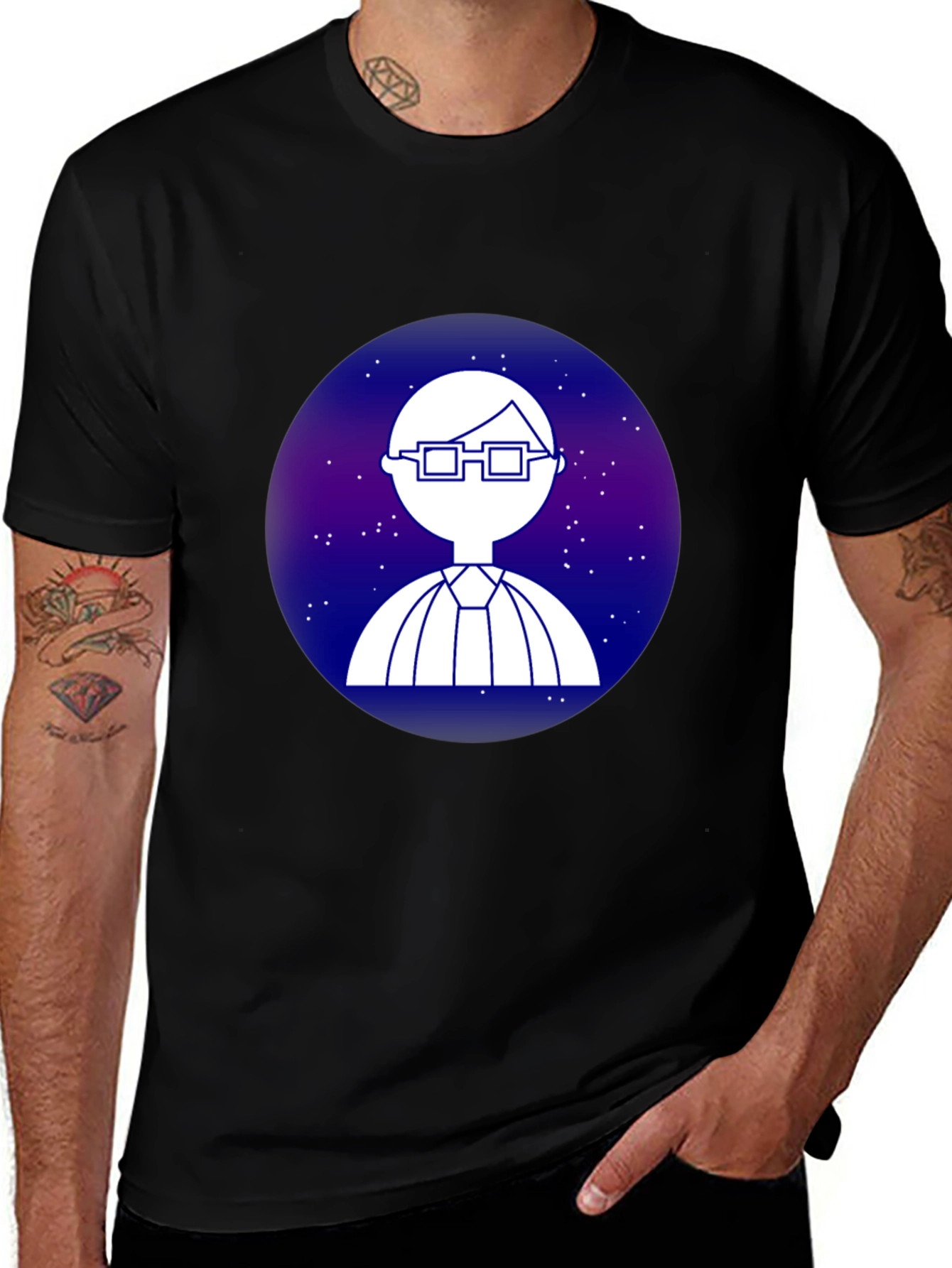 Variant 24 of Nerdy Galaxy T-Shirt - Cool Space Geek Design