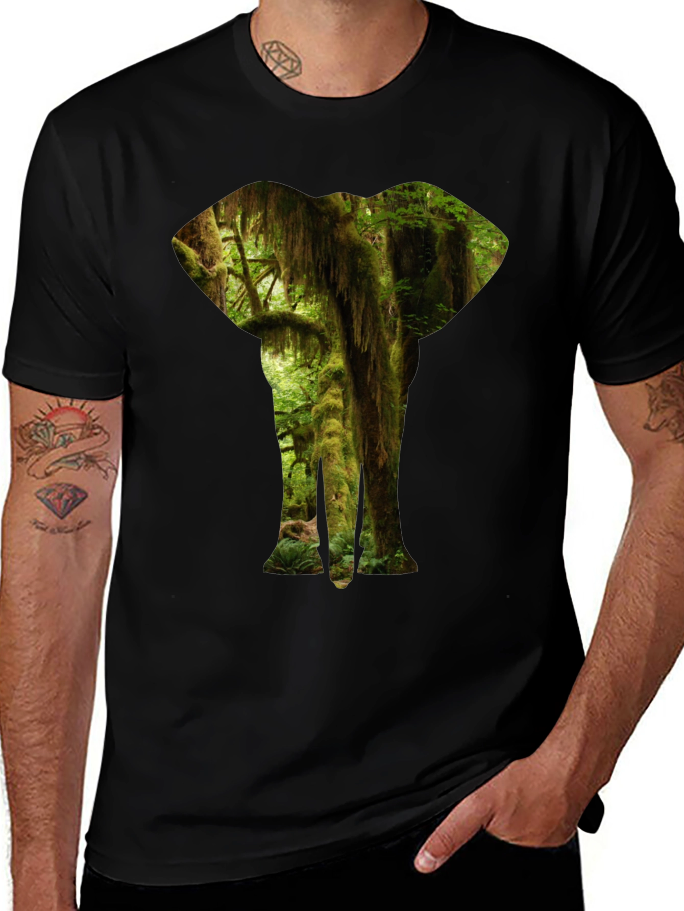 Jungle Elephant Graphic Tee