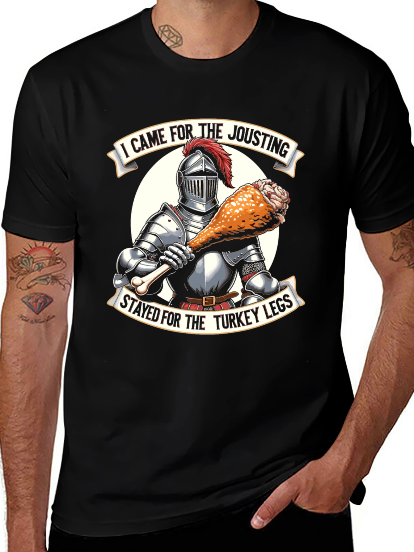 Variant 25 of Jousting & Turkey Leg T-Shirt