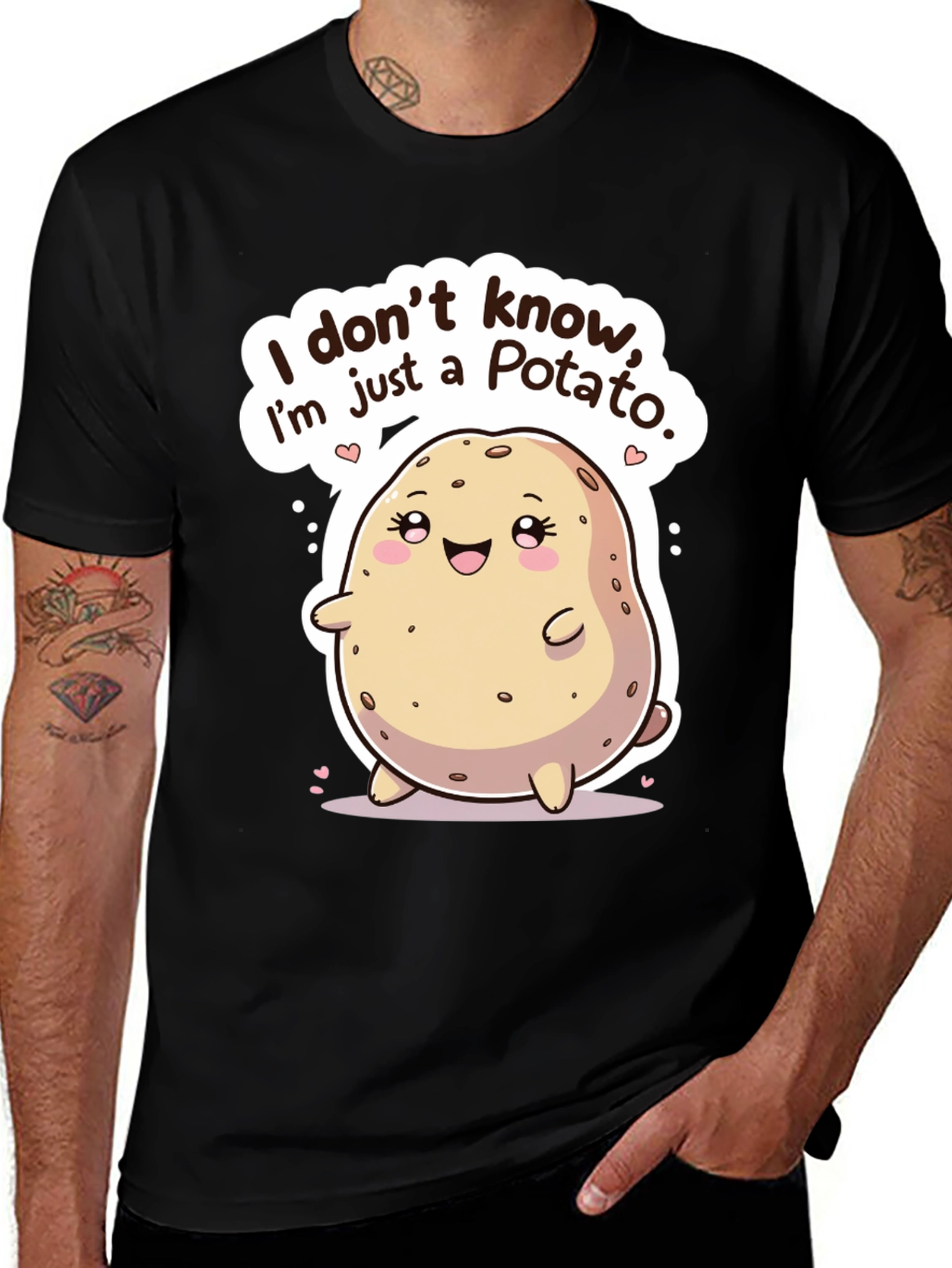 Variant 6 of Funny Potato Graphic T-Shirt