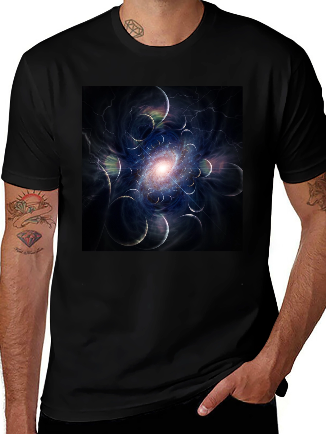 Variant 15 of Abstract Space T-Shirt - Unique Design