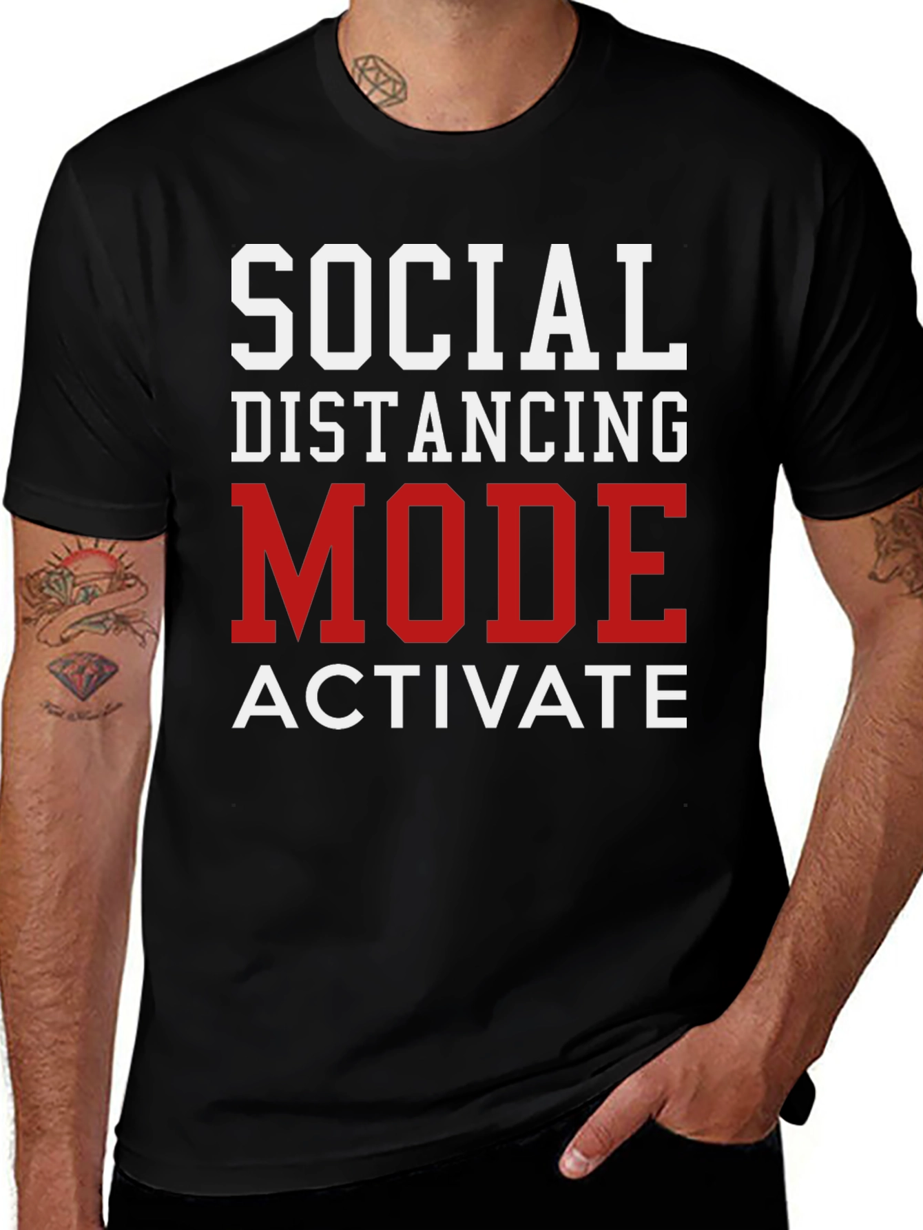 Variant 16 of Social Distancing Mode Activate T-Shirt
