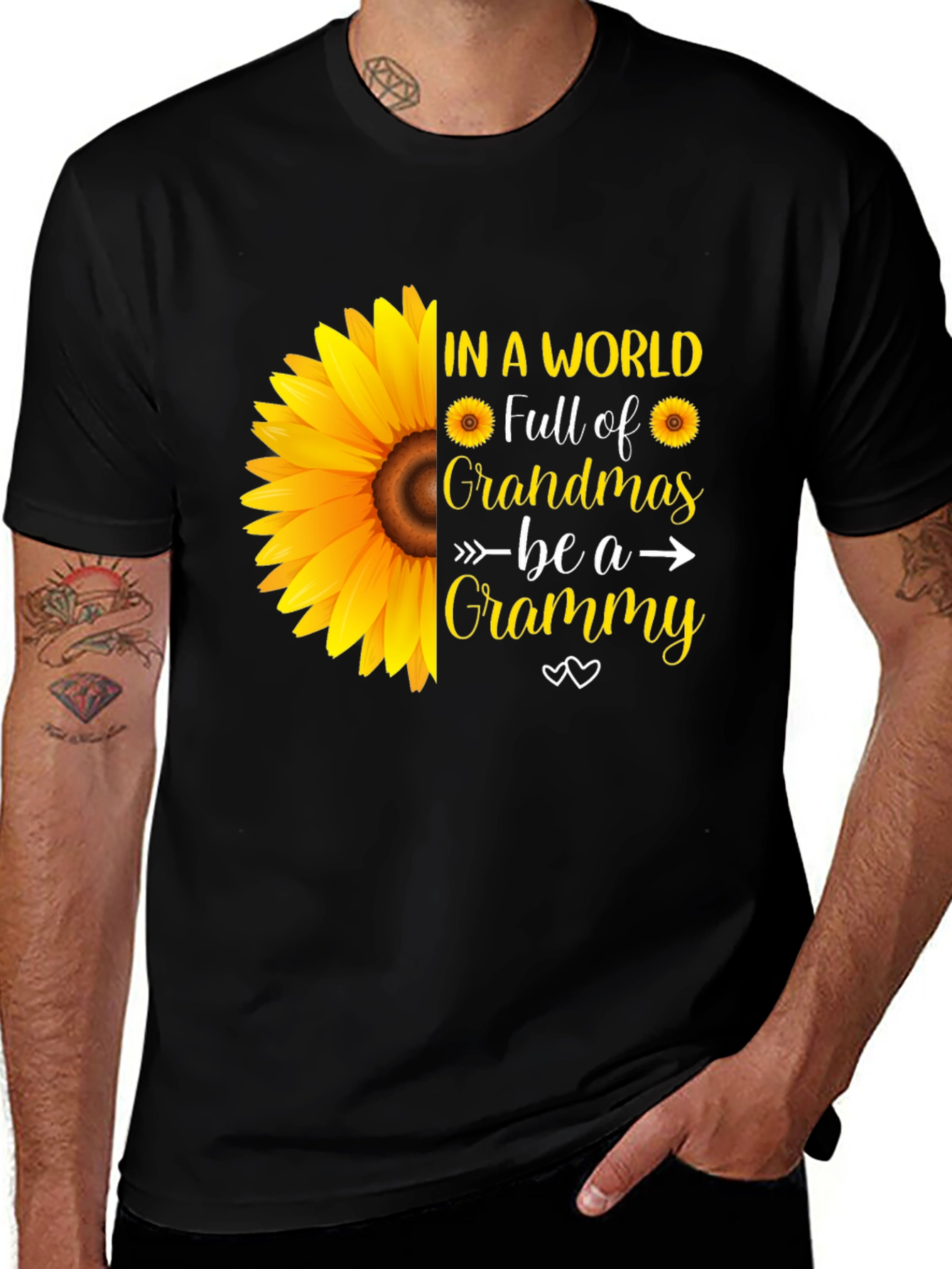 Variant 5 of Grandma Sunflower Graphic Tee