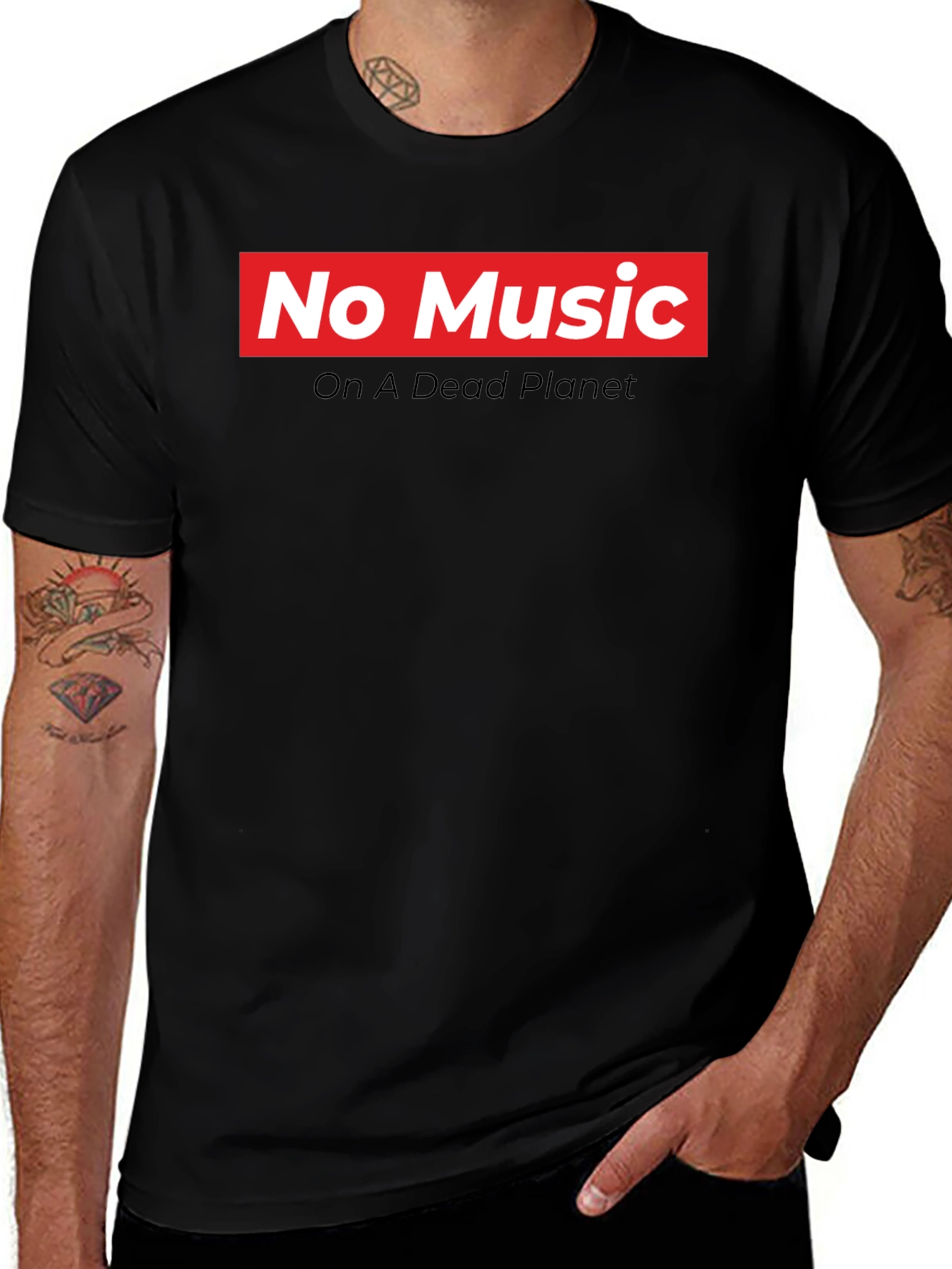 Variant 22 of No Music On A Dead Planet Graphic Tee