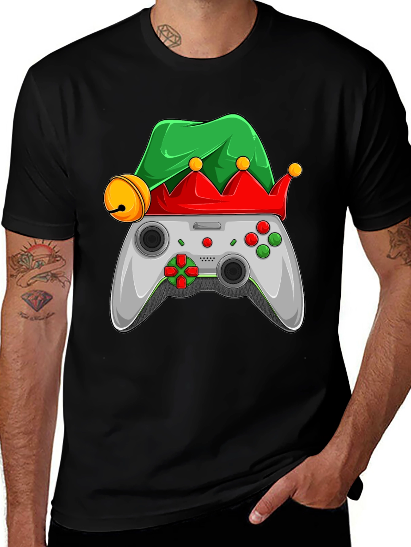 Gamer Elf Christmas T-Shirt