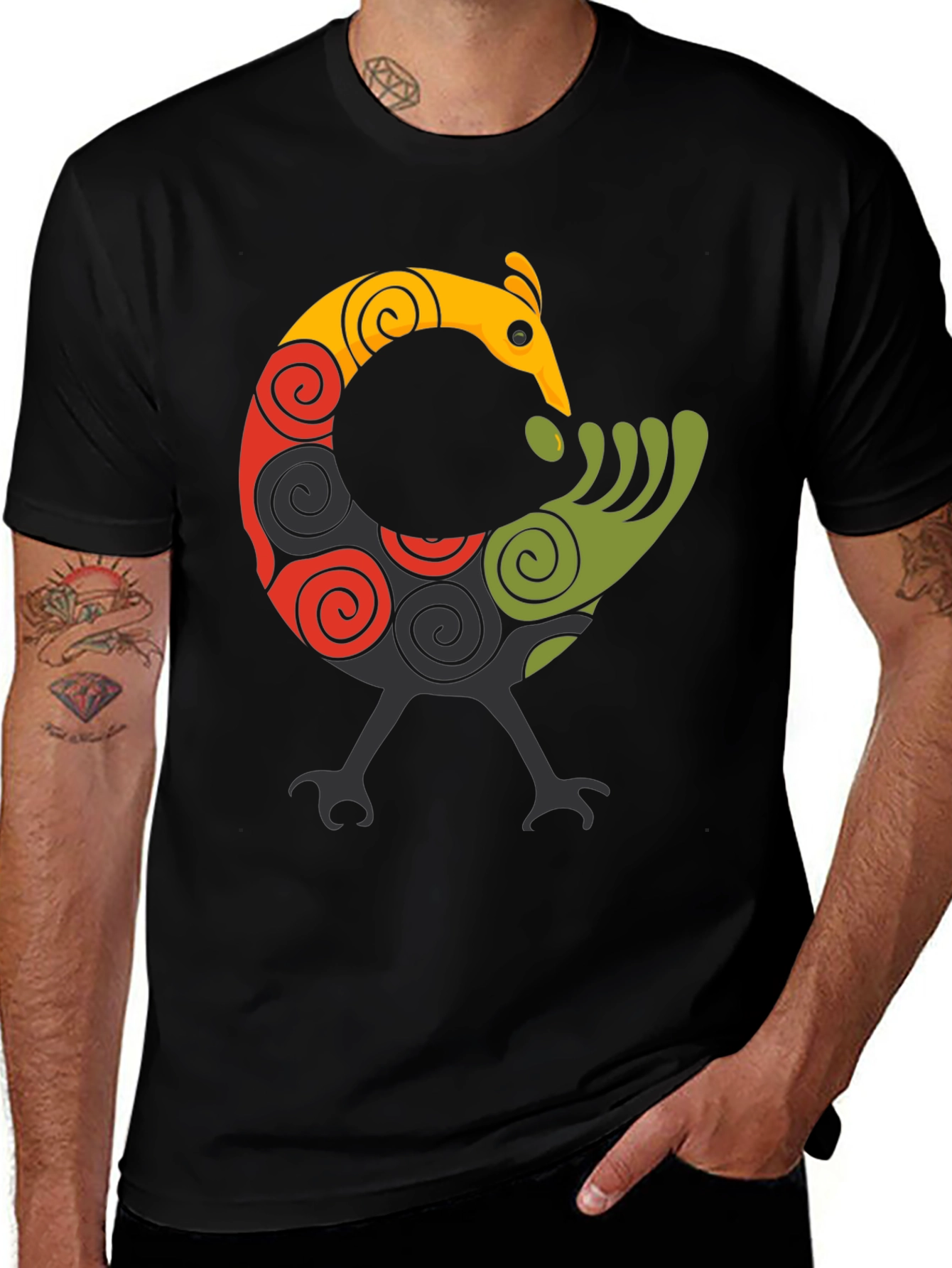 Adinkra Symbol T-Shirt Sankofa Bird Design
