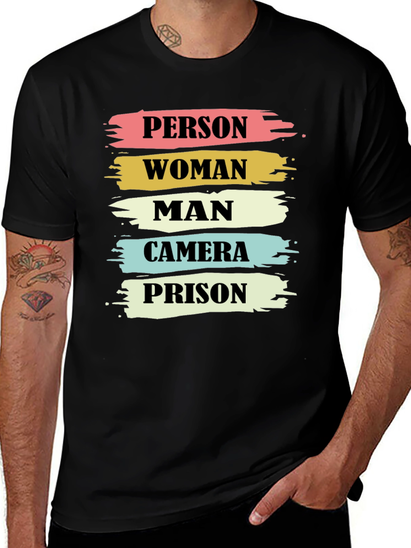 Variant 18 of Person Woman Man Camera Prison T-Shirt