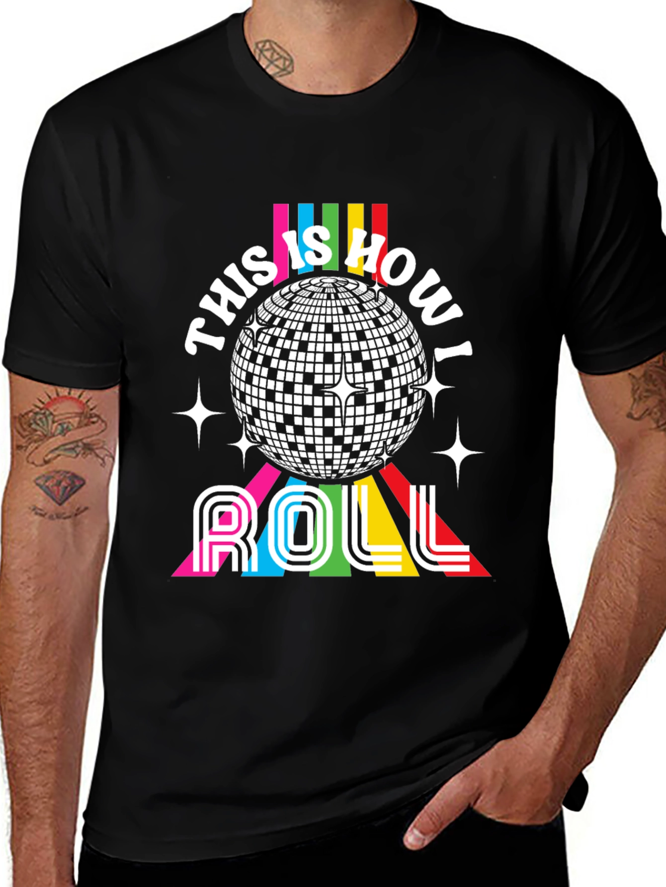 Variant 13 of Retro Disco Ball T-Shirt - This Is How I Roll