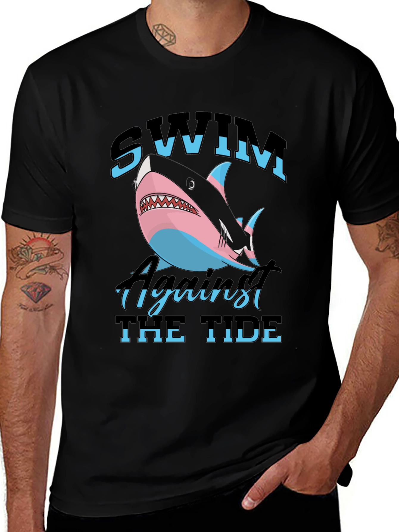 Variant 26 of Swim Against the Tide T-Shirt