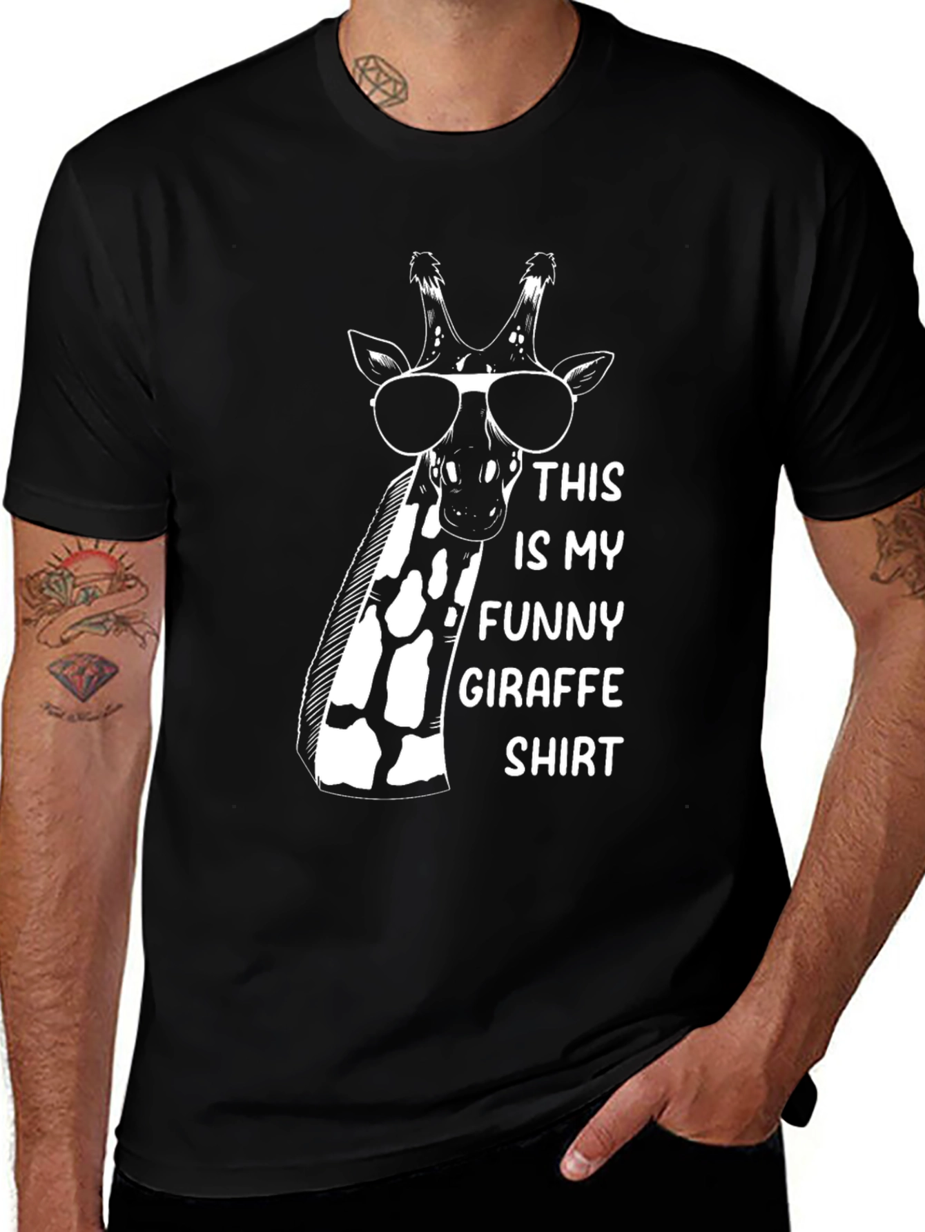 Variant 17 of Funny Giraffe Shirt - Unique Graphic Tee