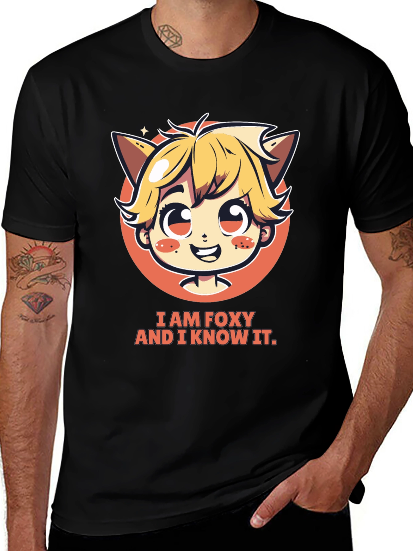 Variant 24 of I am Foxy T-Shirt - Unisex Cartoon Graphic Tee