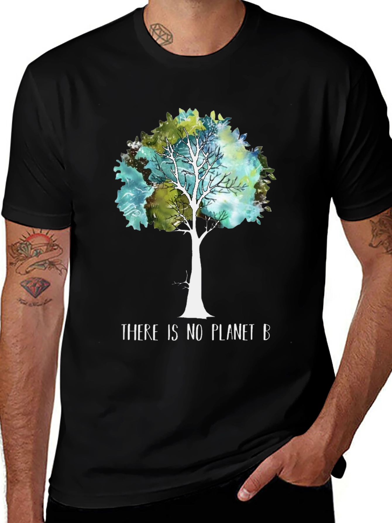 Variant 22 of Planet B Tree Graphic Tee - Eco-Friendly Design