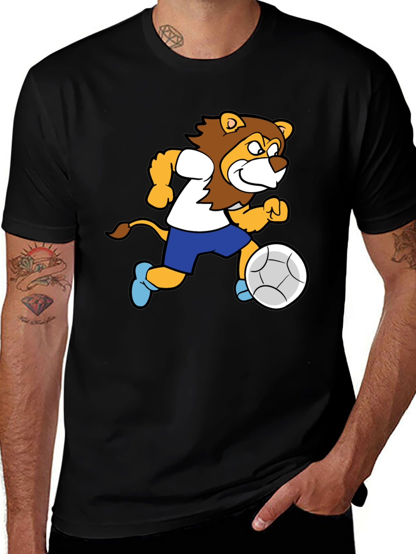 Variant 11 of Lion Soccer Player Graphic T-Shirt