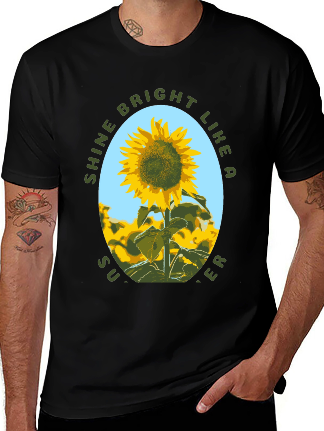 Variant 23 of Sunflower Shine Bright Graphic T-Shirt