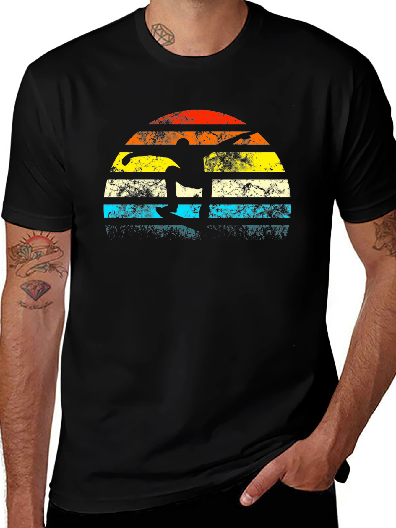 Variant 18 of Retro Surfer T-Shirt - Vintage Sunset Surf Design