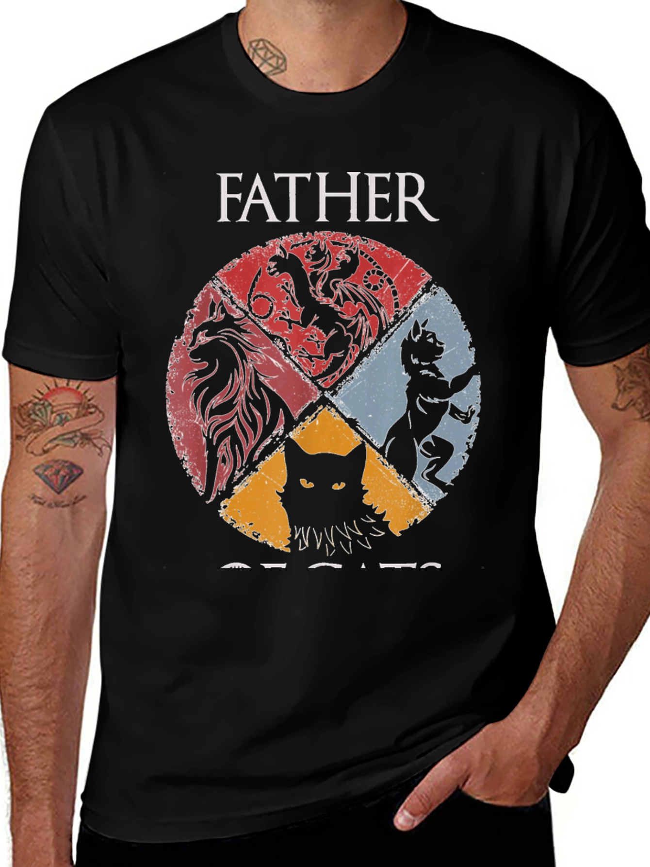 Variant 28 of Father of Cats Graphic Tee