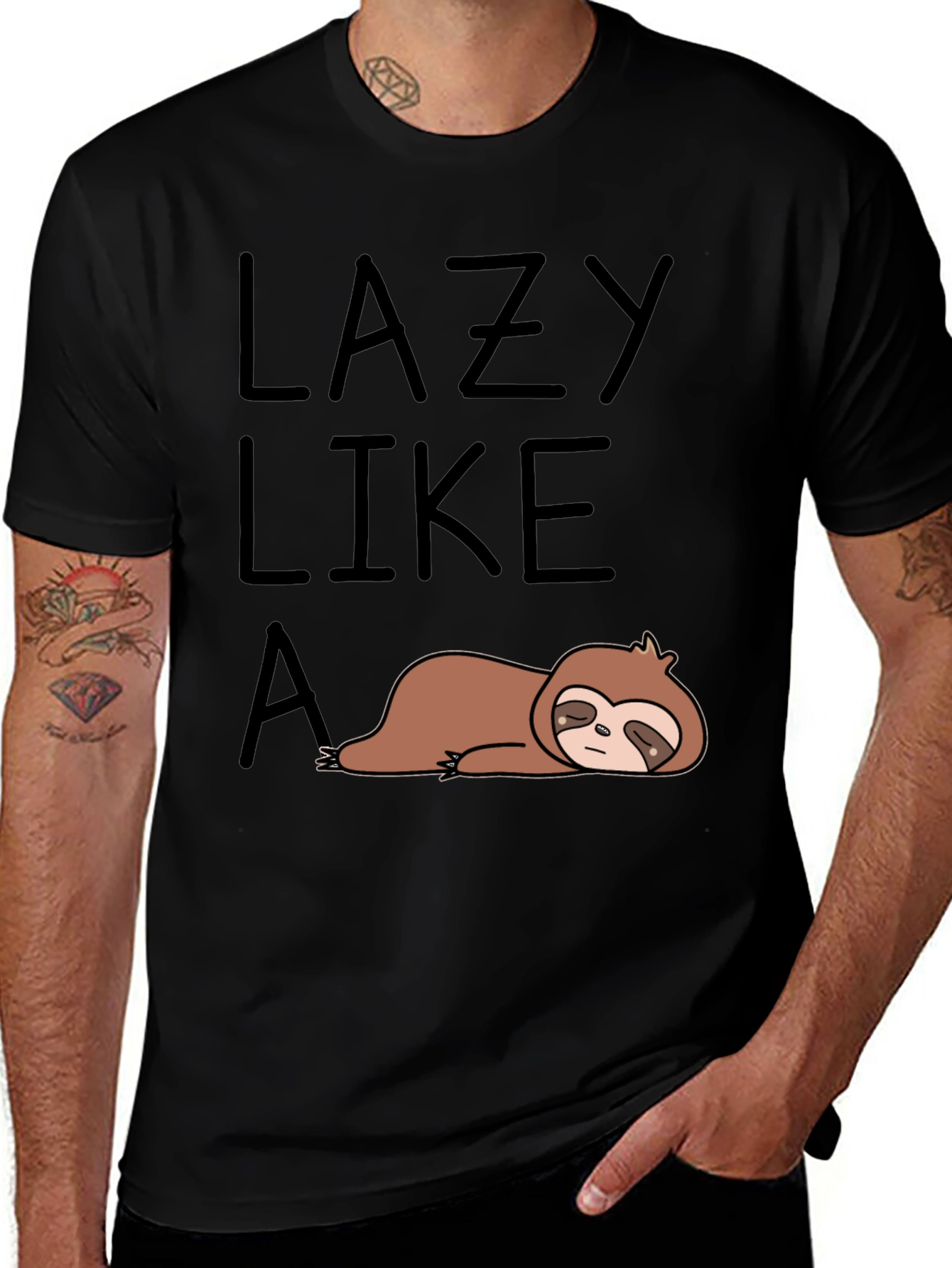 Variant 13 of Lazy Like A Sloth Graphic T-Shirt