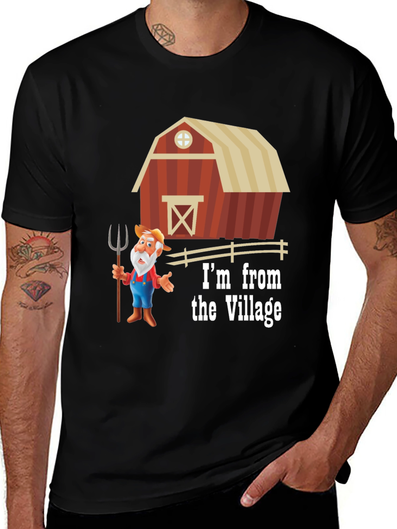 Variant 23 of Village Farmer Graphic T-Shirt