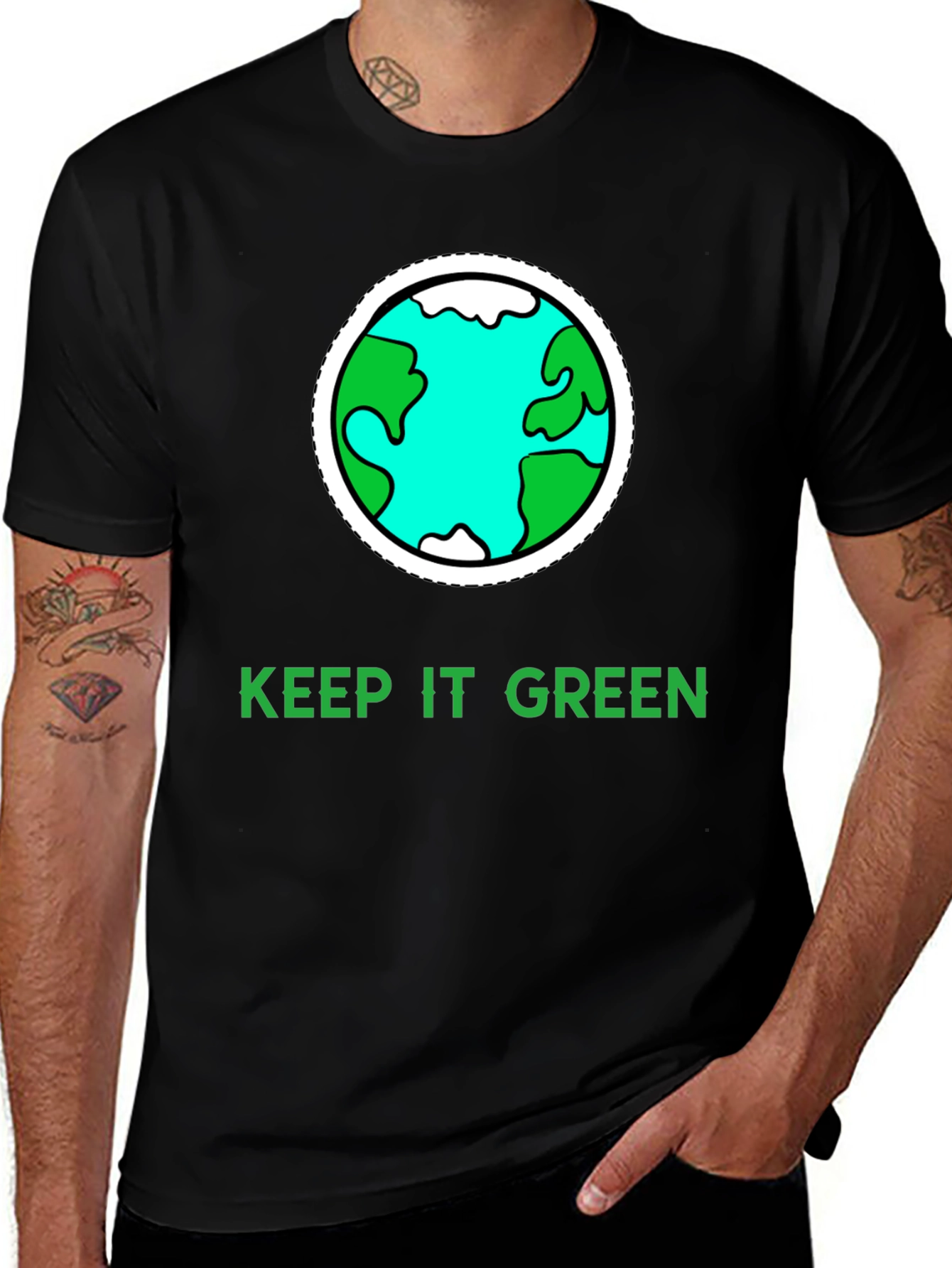 Keep it Green Earth Graphic Tee - Eco Friendly