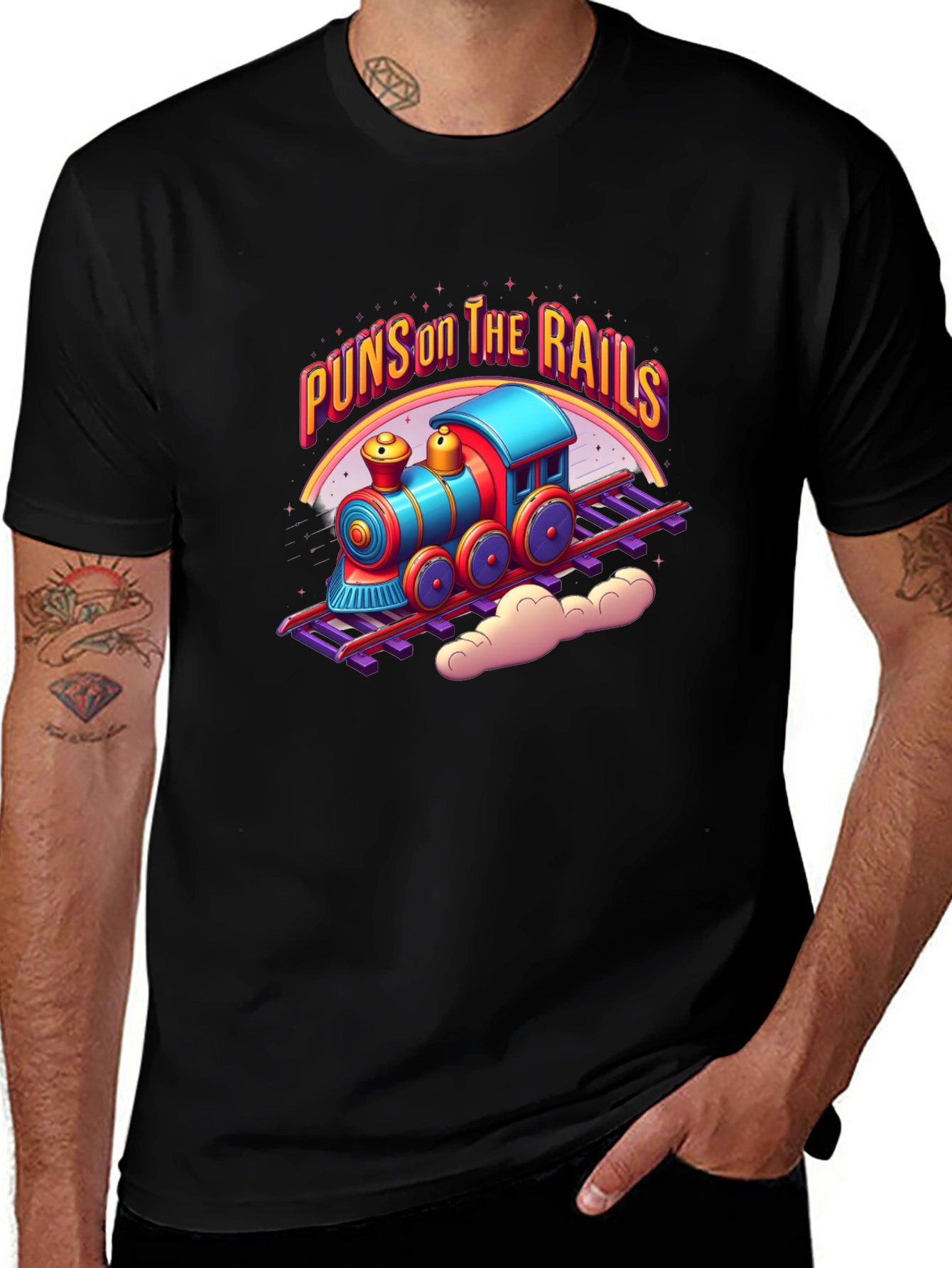 Variant 16 of Puns On The Rails T-Shirt
