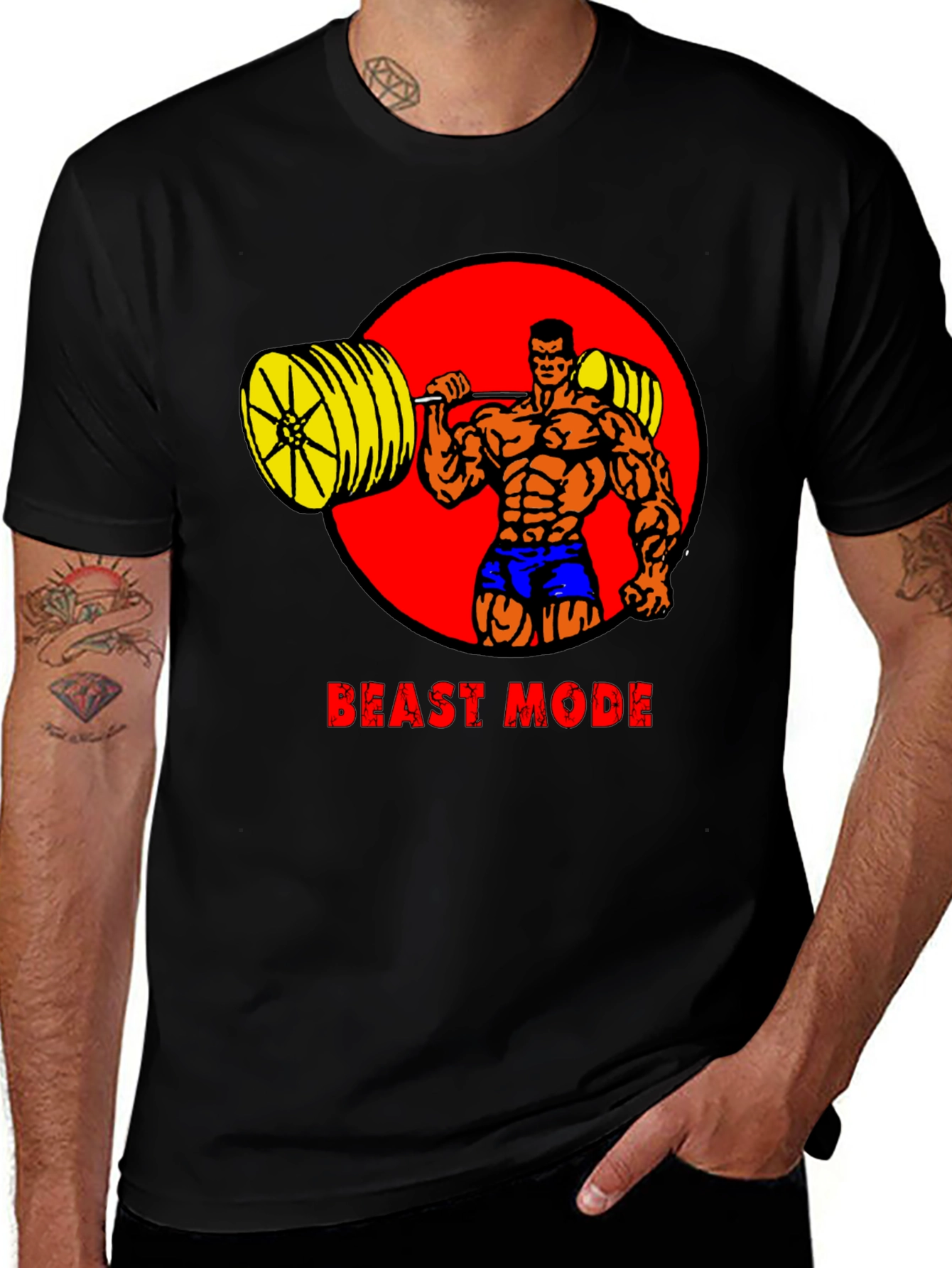 Variant 26 of Beast Mode Bodybuilding T-Shirt - Weightlifting Apparel
