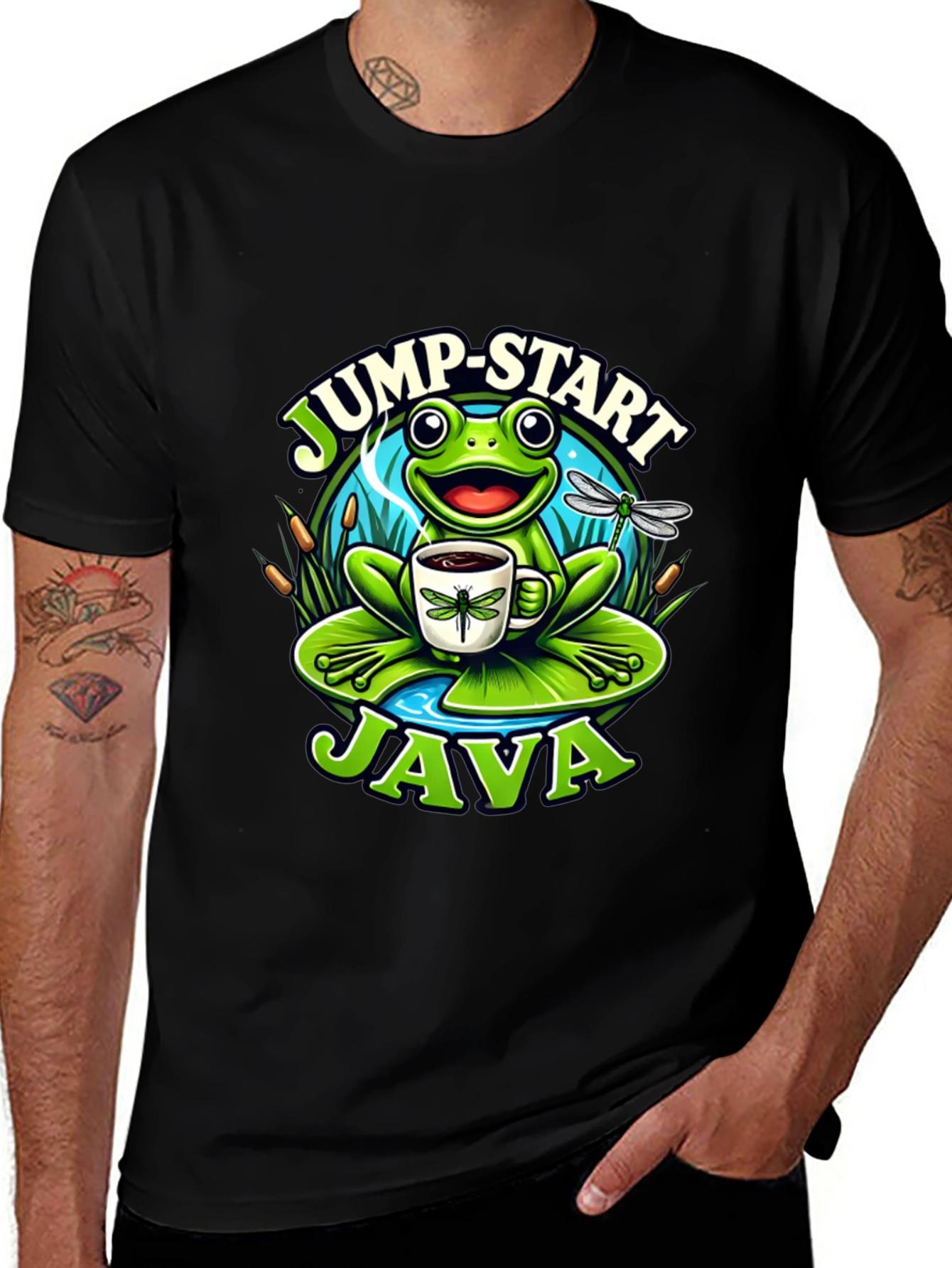 Jump-Start Java Frog T-Shirt