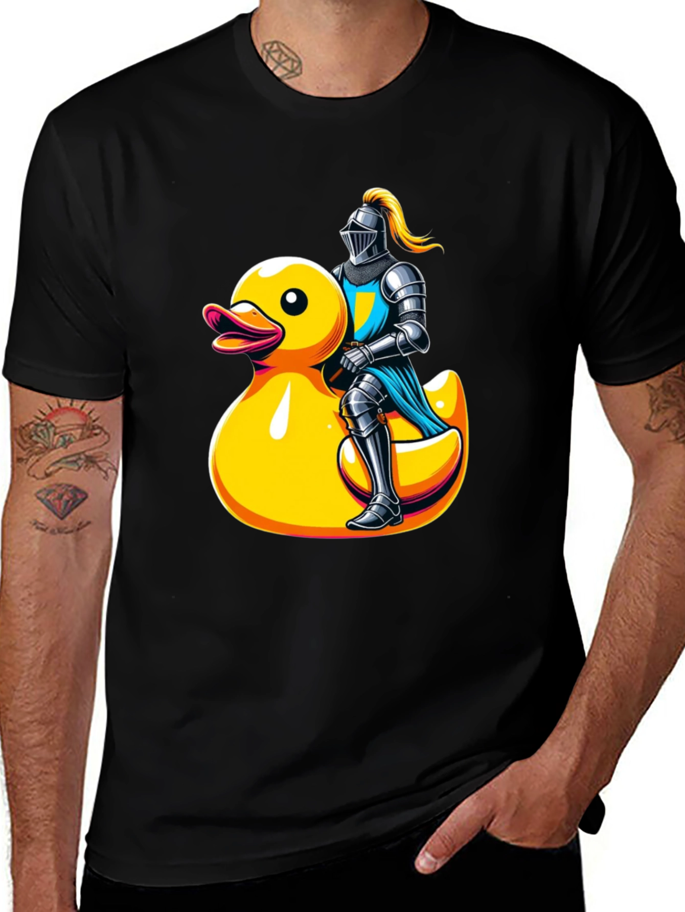 Knight Riding Duck T-Shirt