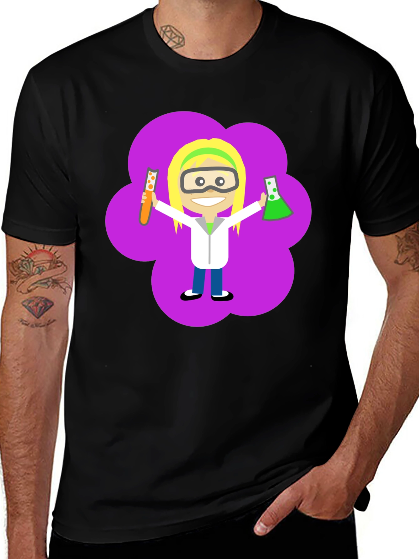 Variant 6 of Scientist Girl T-Shirt - Science Geek Apparel